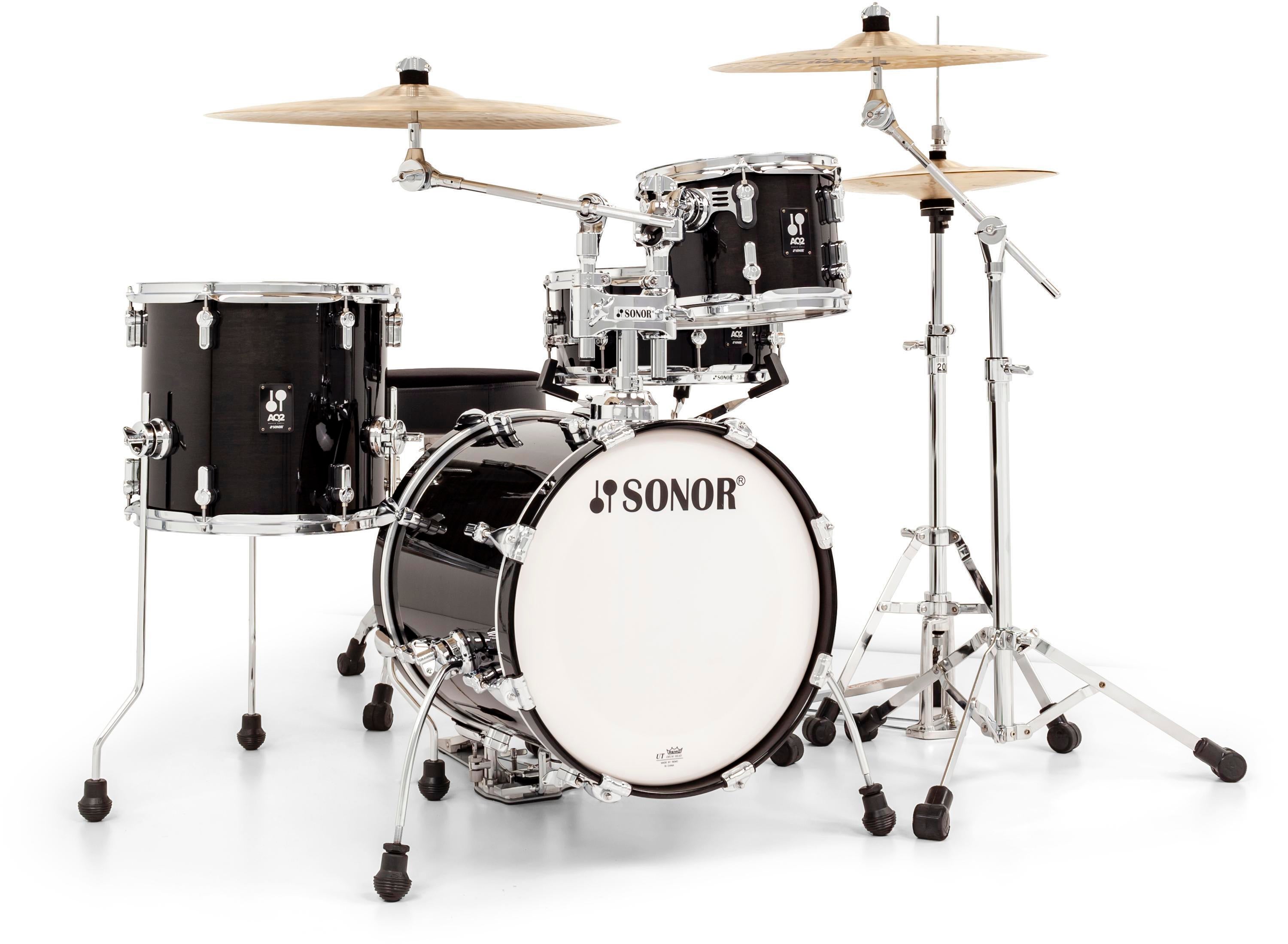 Sonor AQ2 Safari 4-piece Shell Pack w/ Snare - Transparent Satin