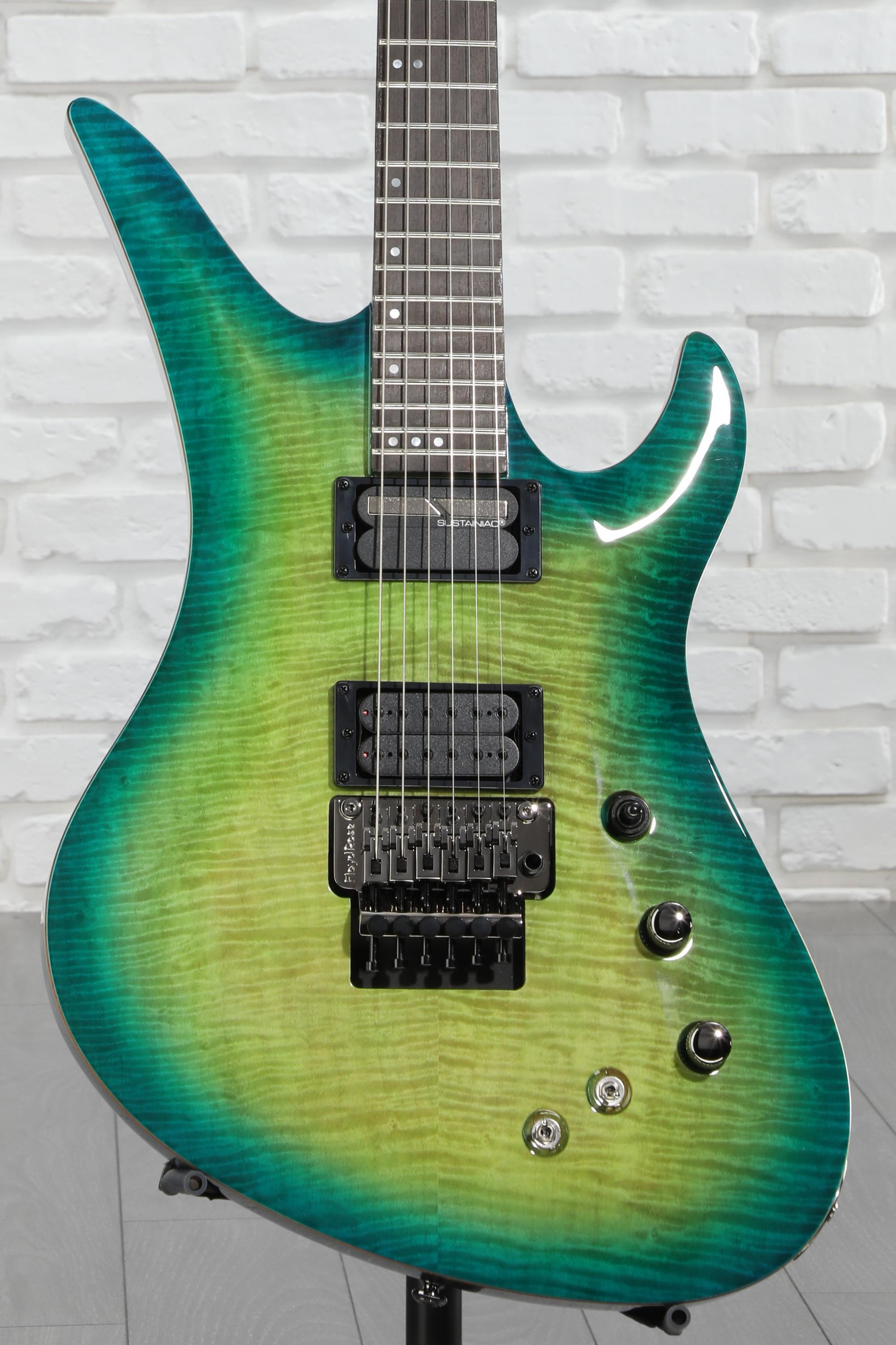 ギター Schecter BlackJack SLS Schecter Blackjack SLS C-1 with Floyd Rose - See Thru Blue