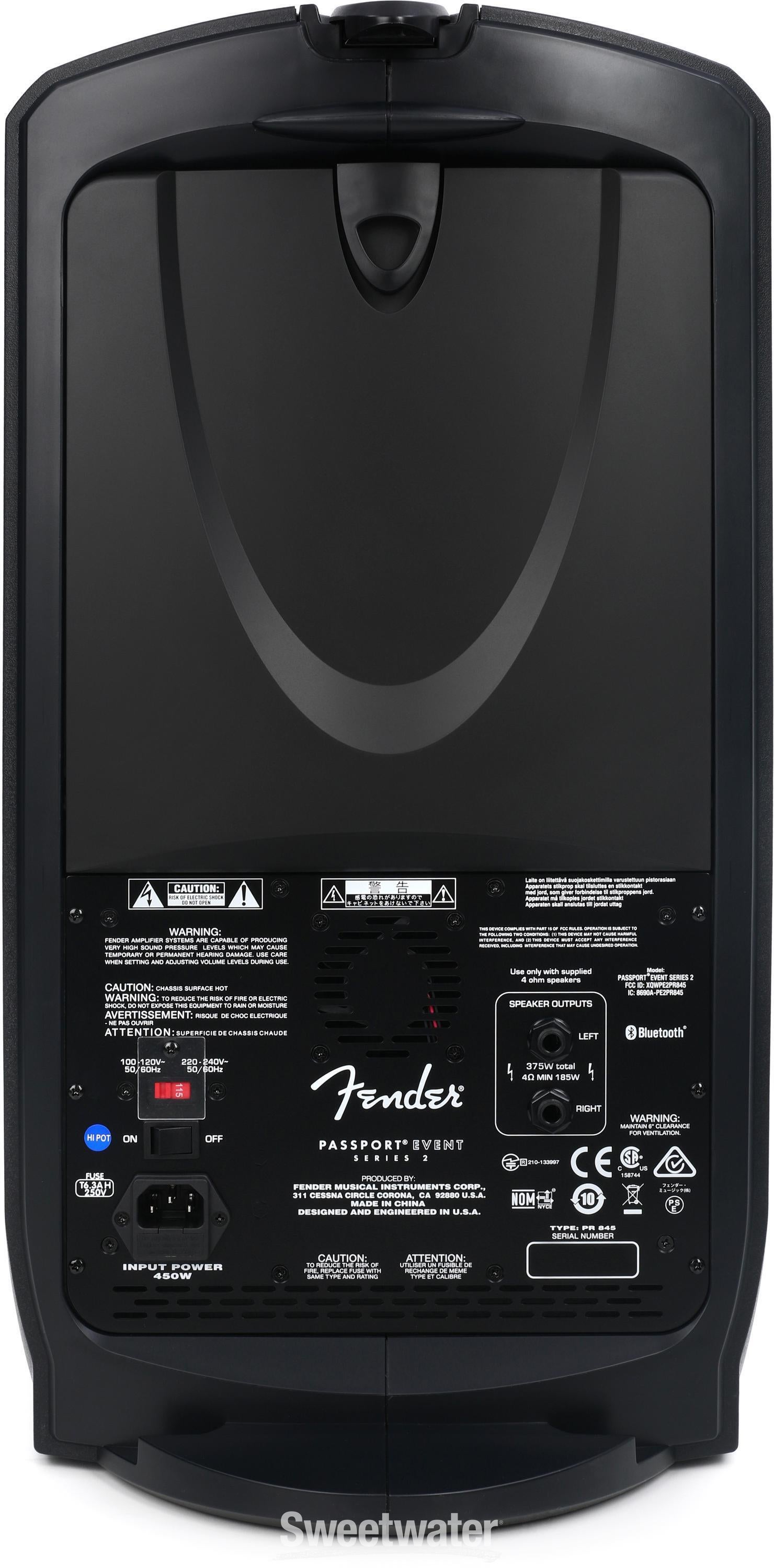 Fender passport event 375w portable store pa system