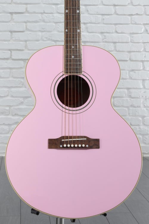 Epiphone J-180 LS Acoustic-electric Guitar - Pink