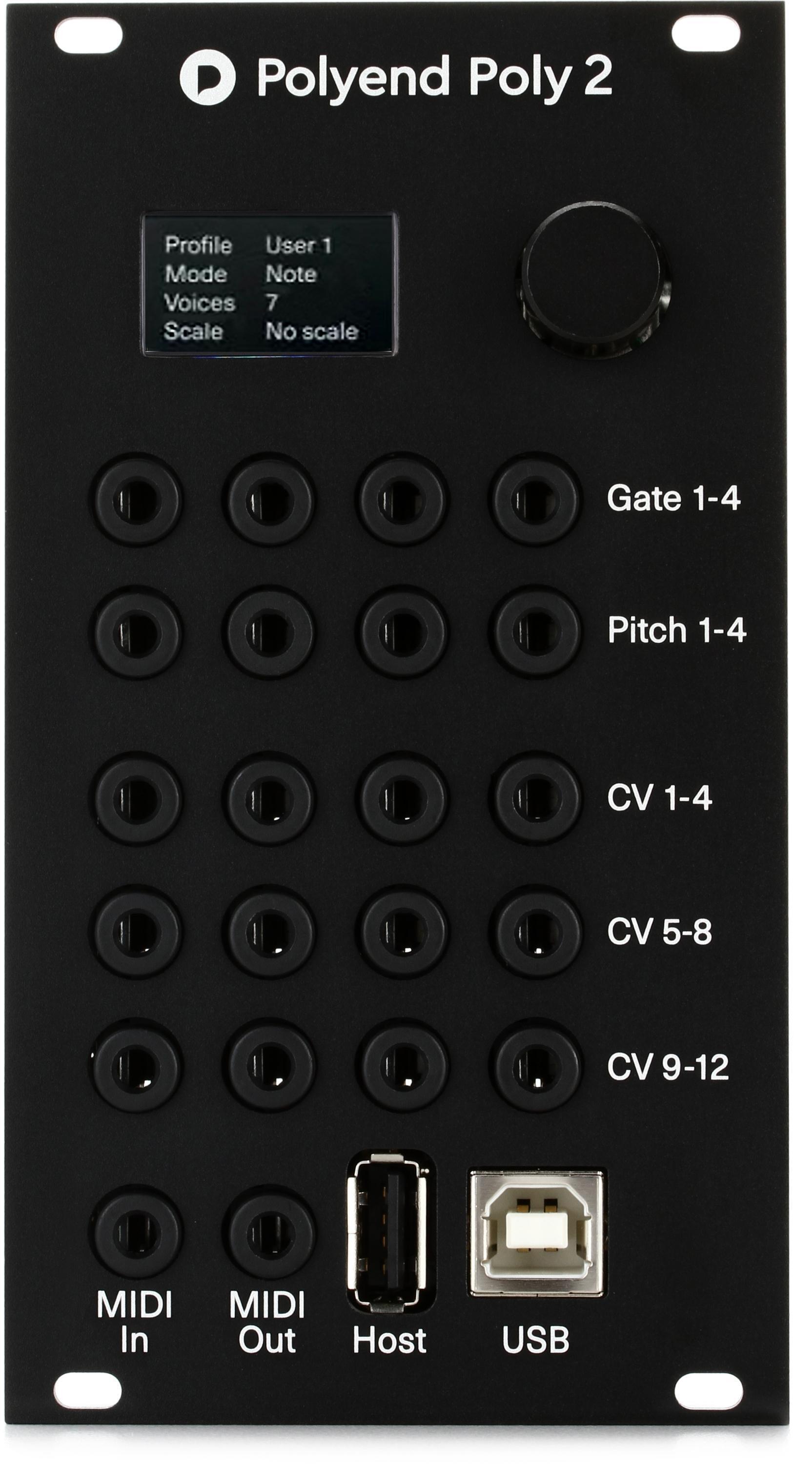 Polyend Poly 2 MIDI and USB to CV/Gate Eurorack Module | Sweetwater