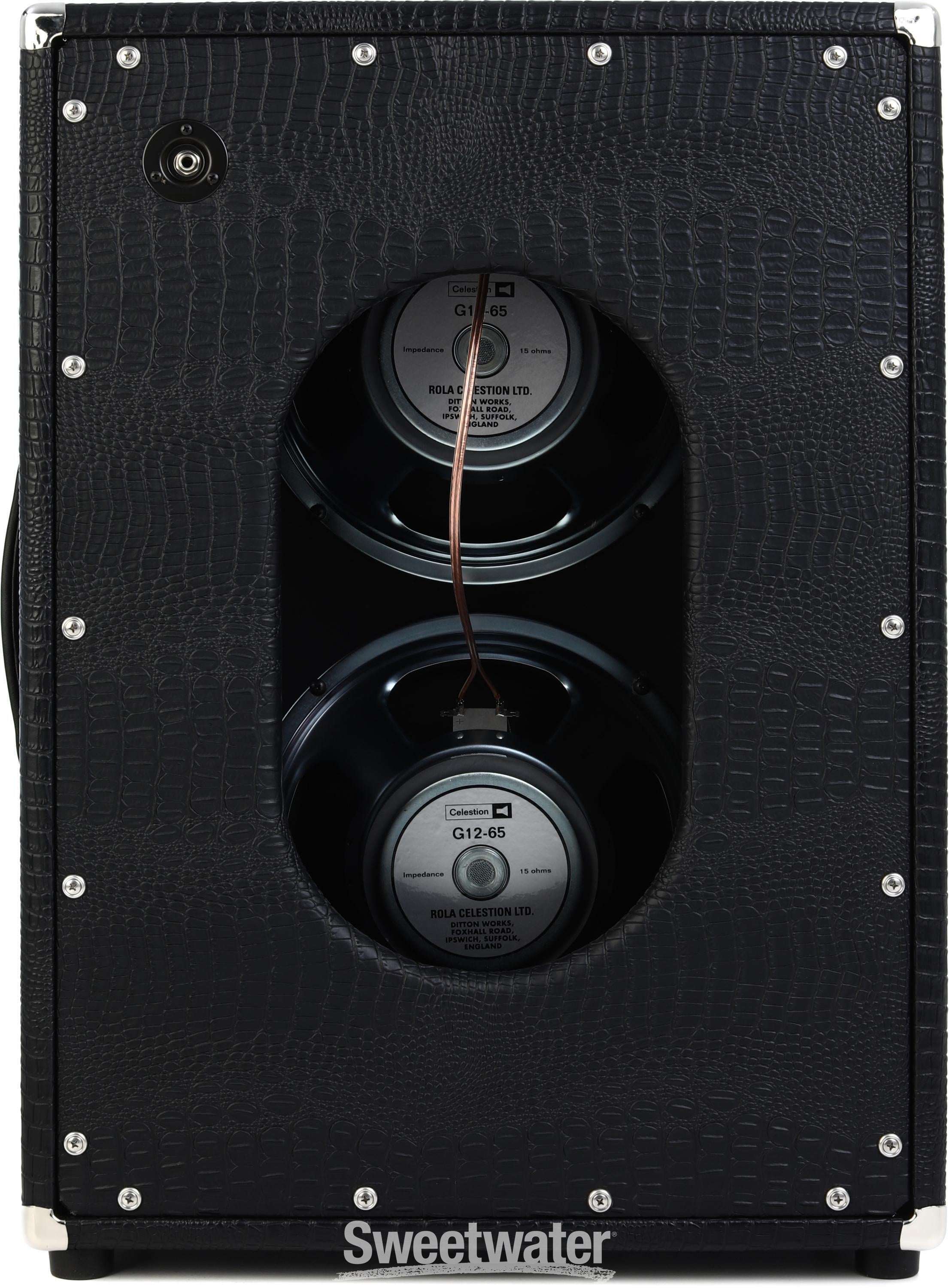 Amplified Nation 2 x 12-inch Vertical Speaker Cabinet - Black