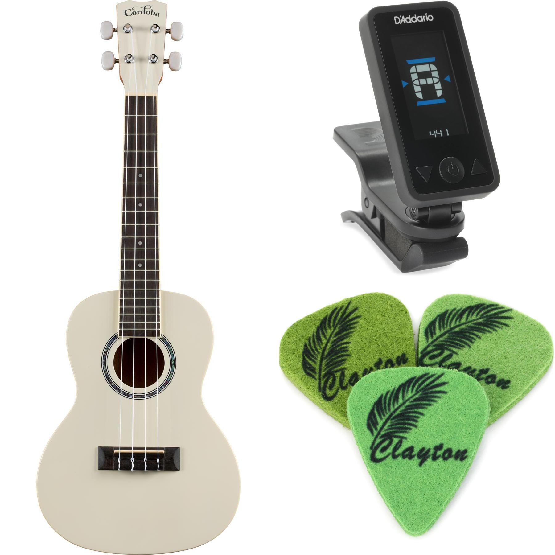 Photo of Cordoba 15CM Concert Ukulele Essentials Bundle - Mallorcan Pearl