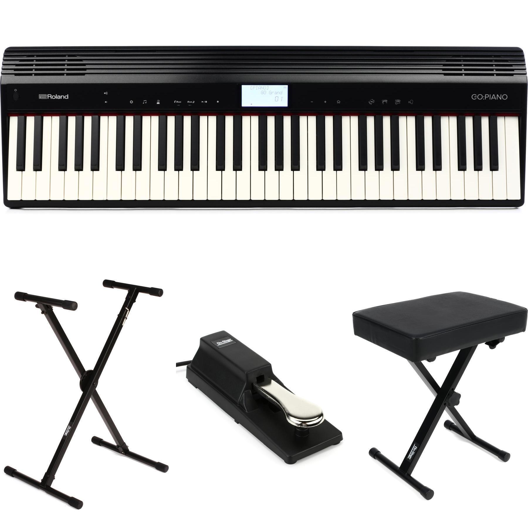 Roland GO:PIANO 61-key Portable Piano Essentials Bundle | Sweetwater