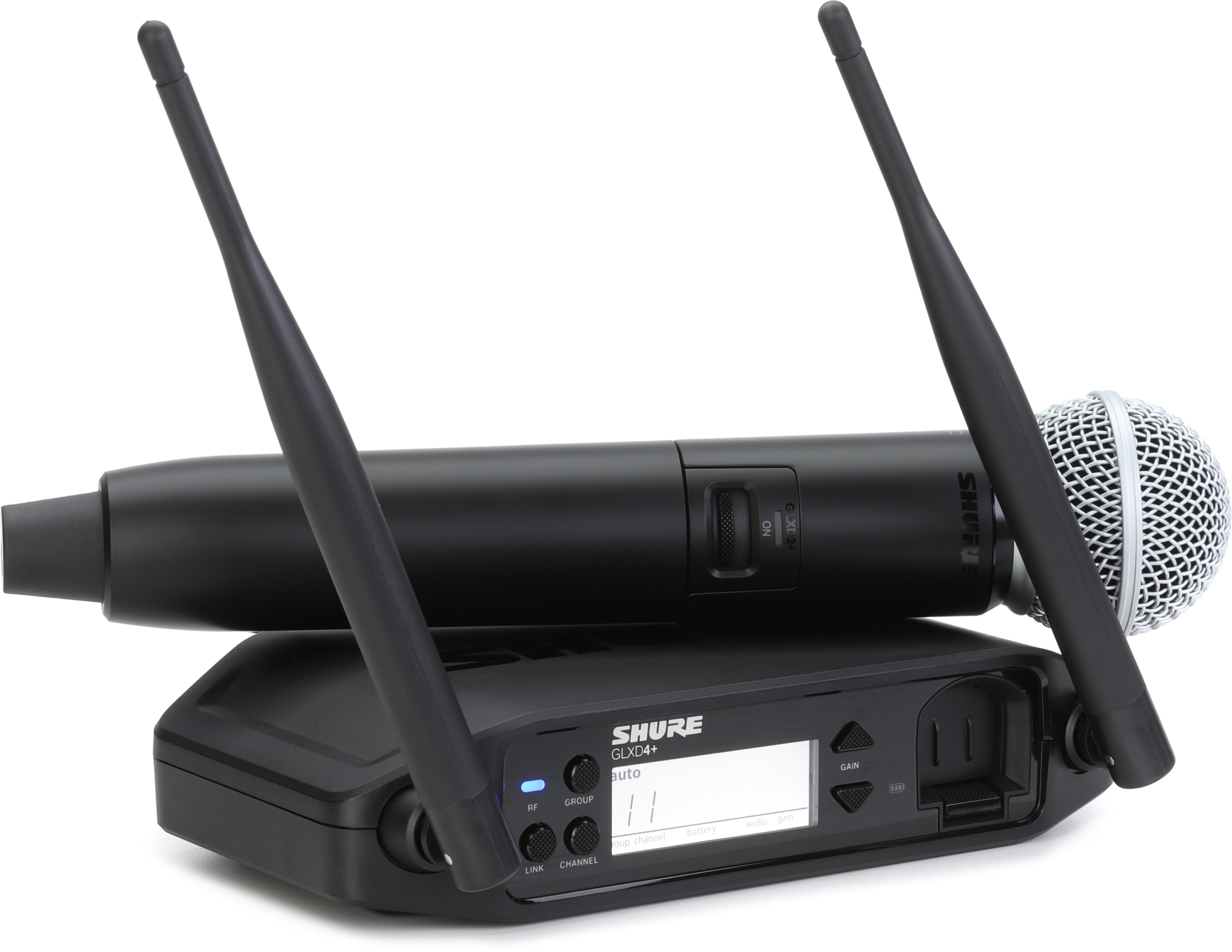 Shure GLXD24R+/SM58 Digital Wireless Handheld System with SM58 