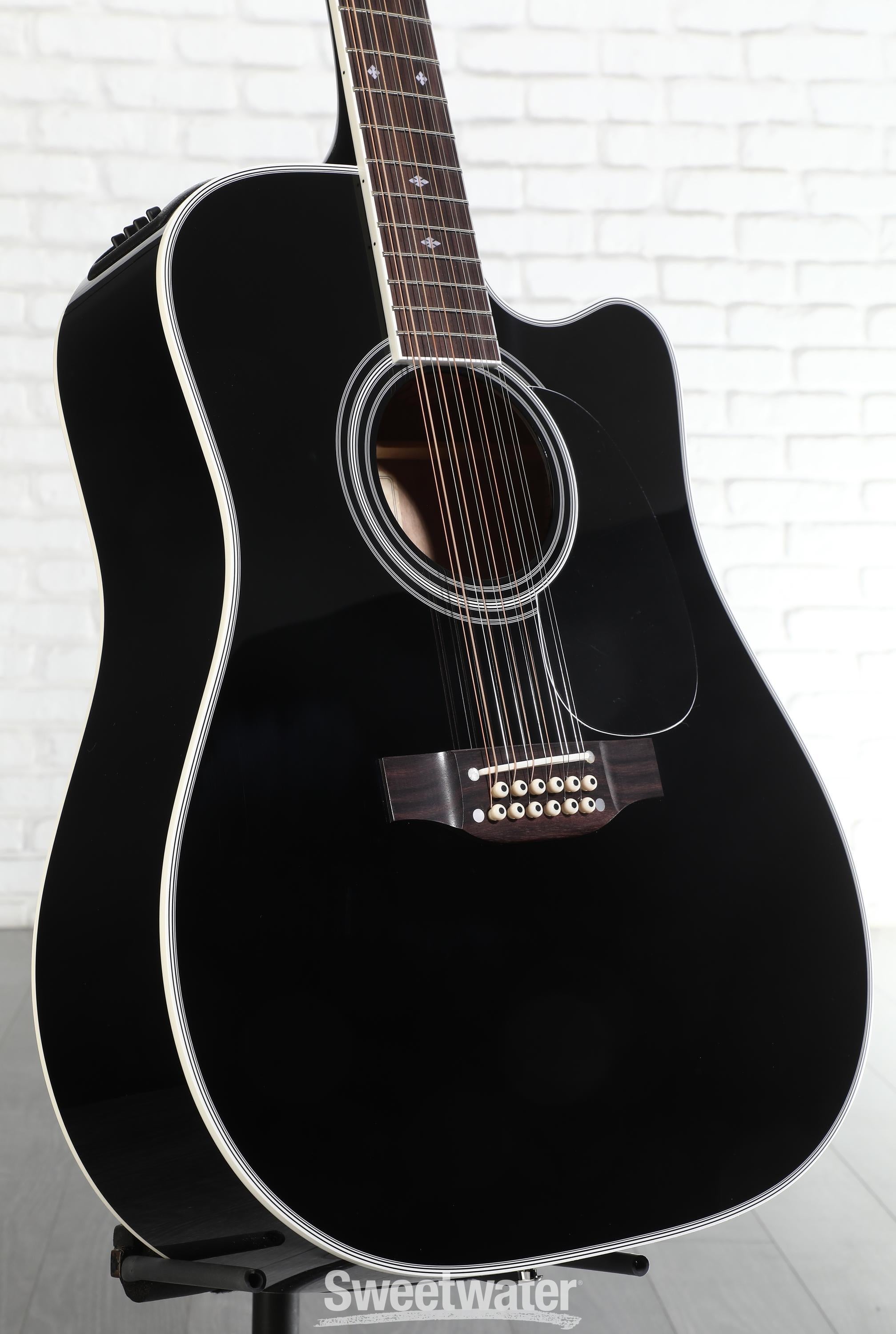 Photo of Takamine Legacy JEF381SC Dreadnought 12-string Acoustic-electric Guitar - Black