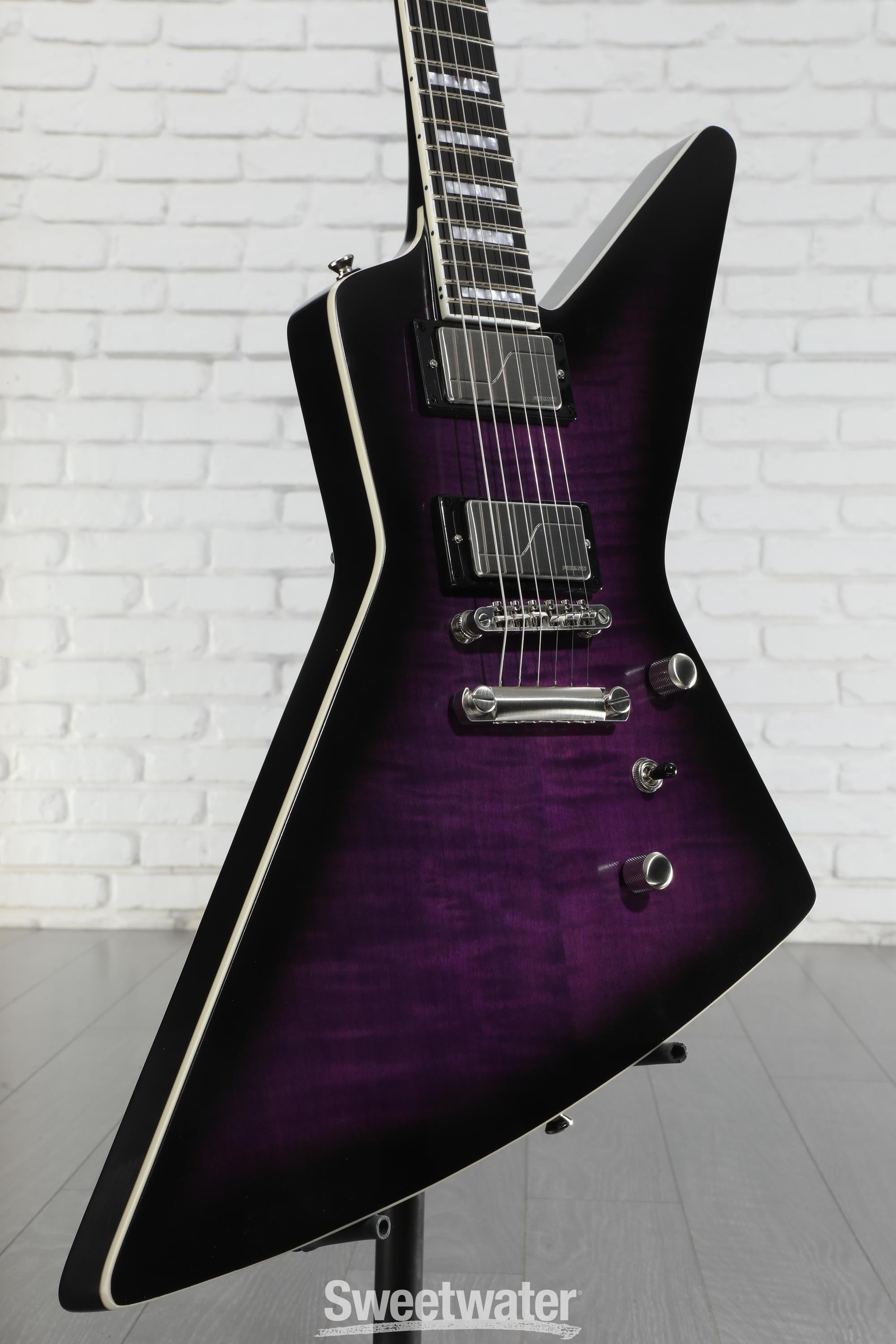 【PLEK調整済】EPIPHONE エピフォン Extura Prophecy Epiphone Extura Prophecy Electric Guitar - Purple Tiger Aged