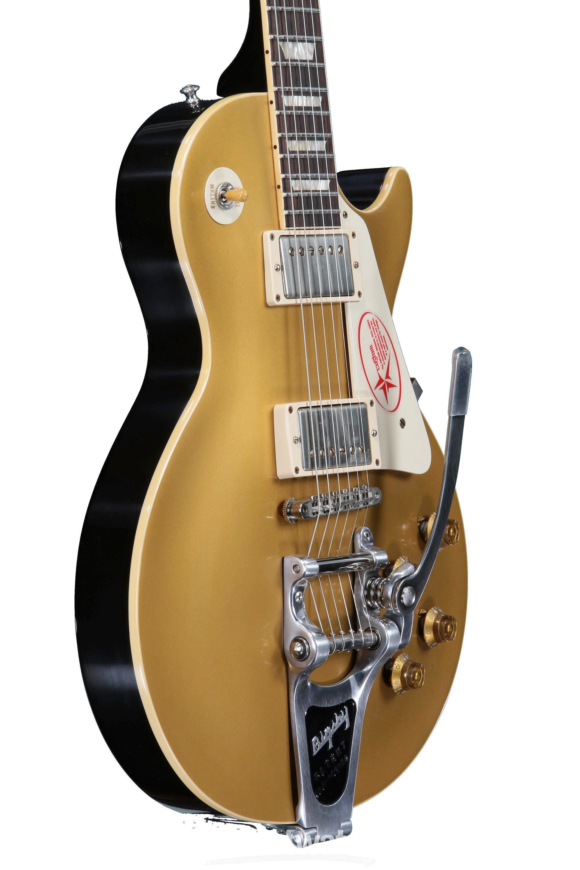 Gibson Custom 1957 Les Paul Gold Top with Bigsby - Antique