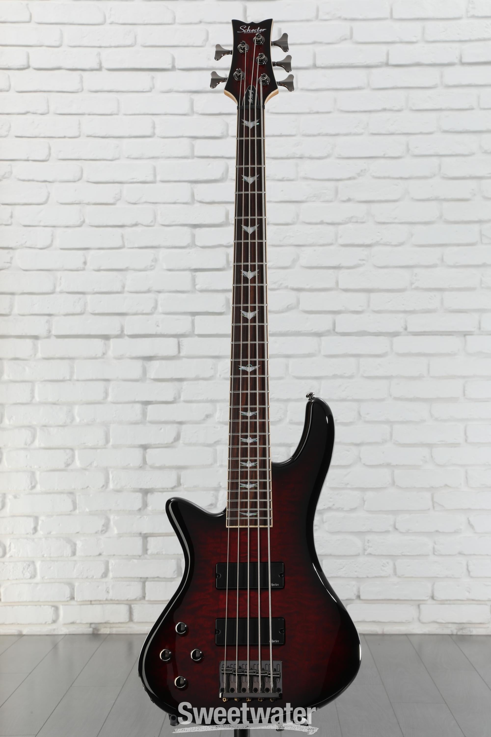 Schecter Stiletto Extreme 5 Left-handed Bass Guitar - Black