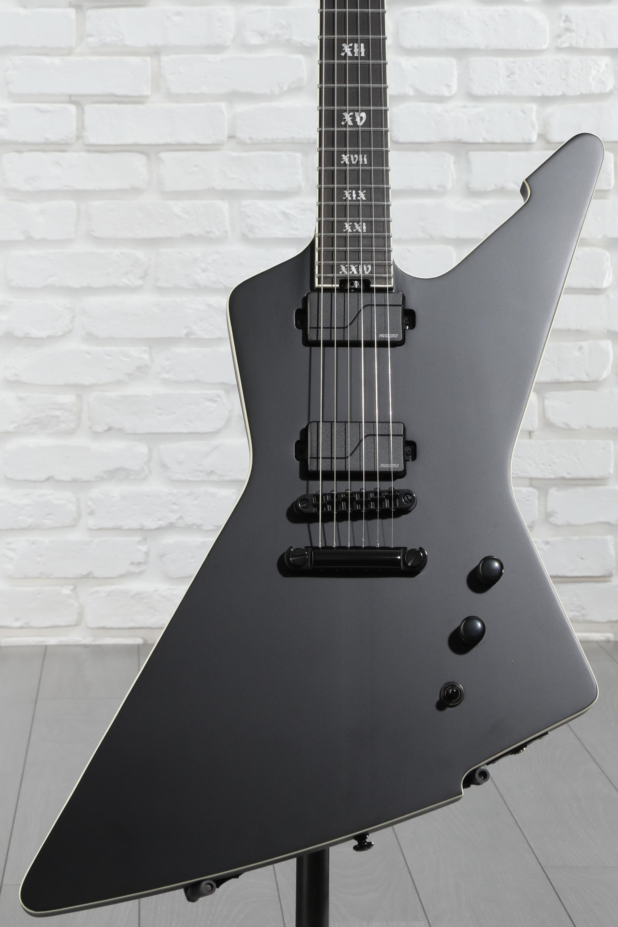 Schecter E-1 SLS Evil Twin - Satin Black | Sweetwater