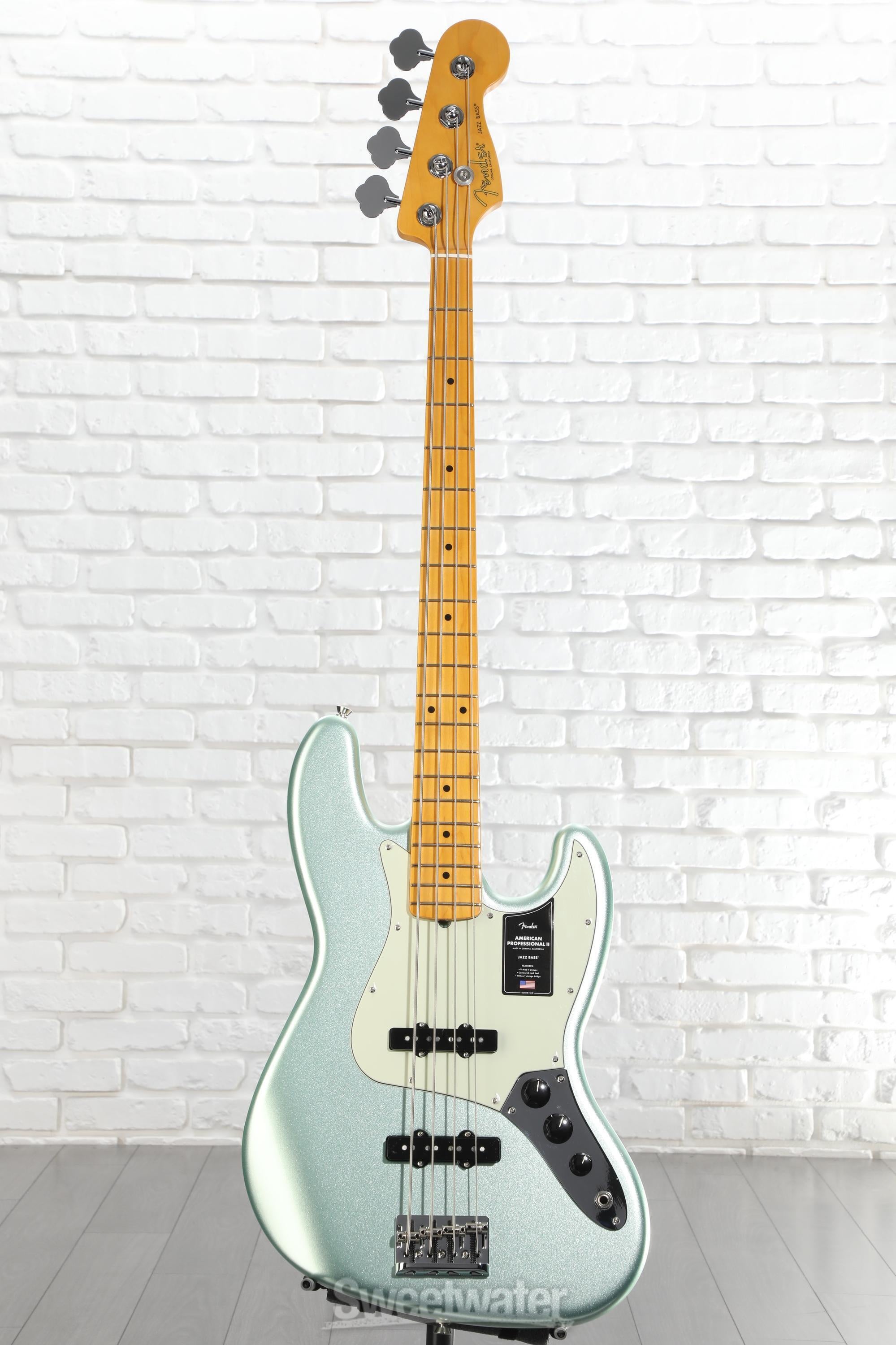 Fender American Professional II Jazz Bass - Mystic Surf Green with