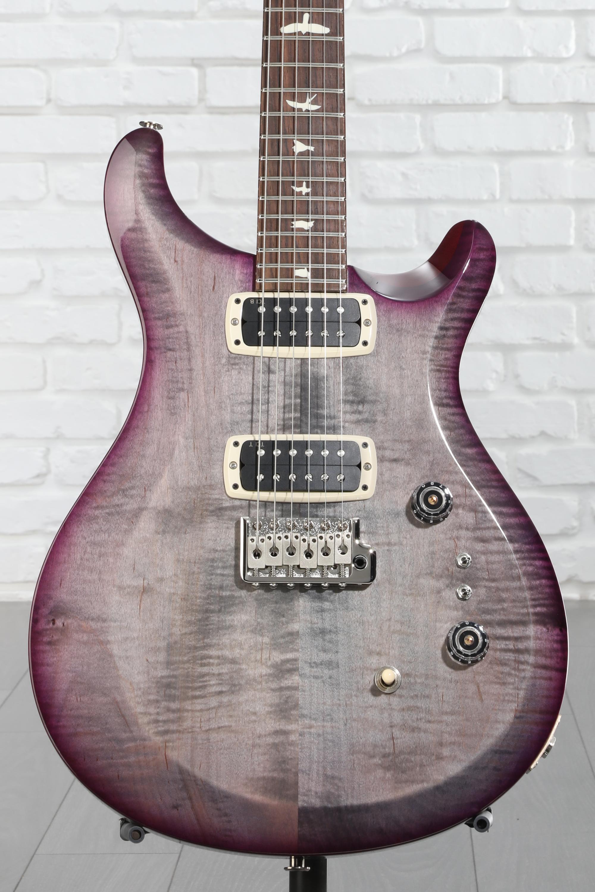 PRS S2 Custom 24-08 Electric Guitar - Faded Gray Black Purple