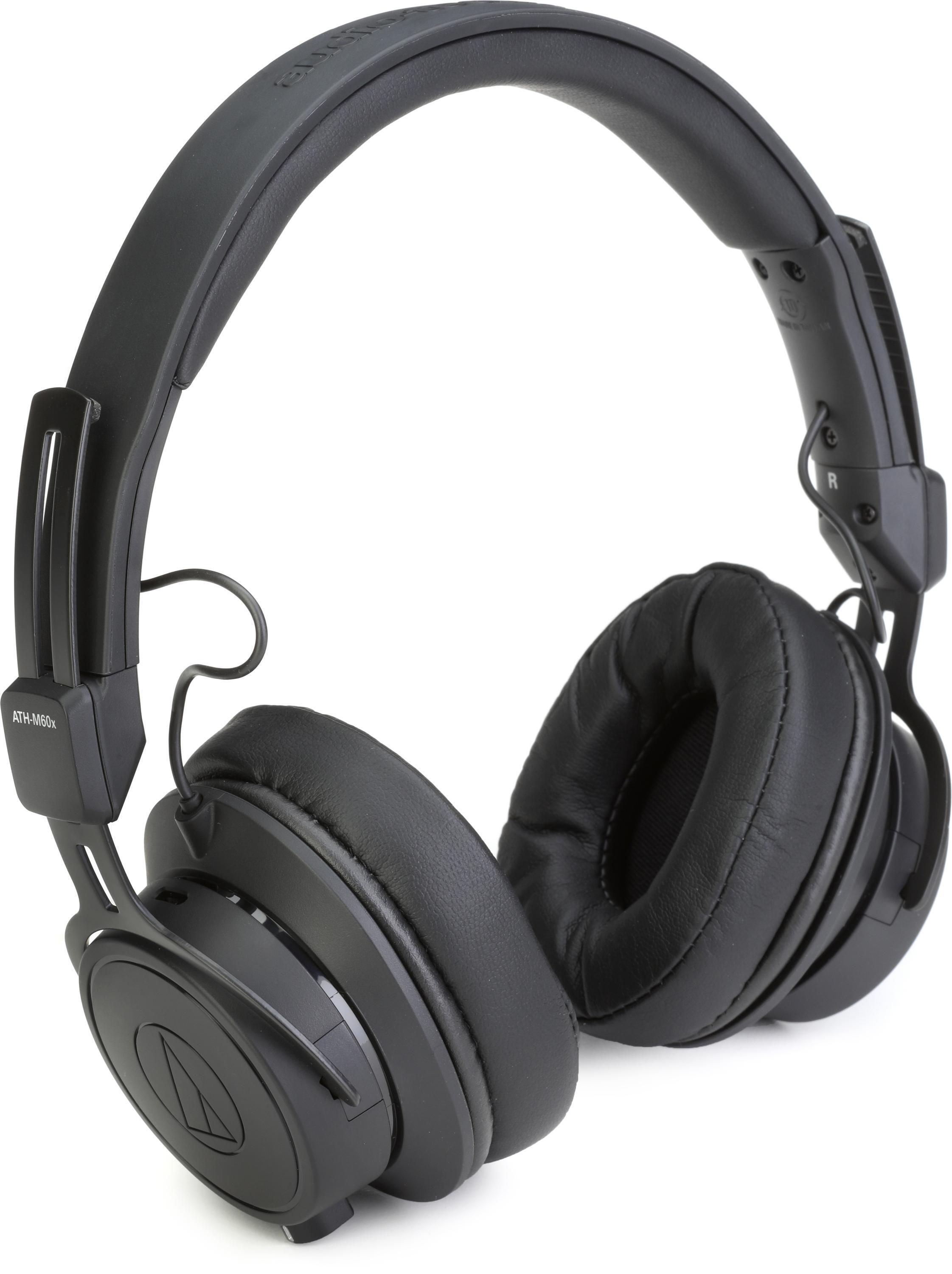 Audio Technica ATH M60x Closed back On ear Studio Monitoring