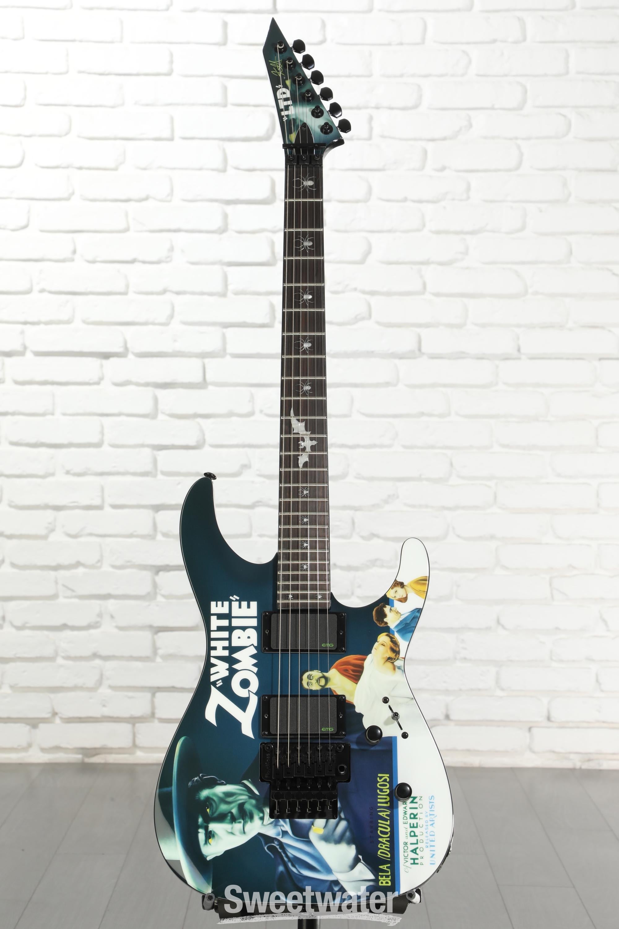 ESP LTD Kirk Hammett Signature KH-WZ White Zombie Electric Guitar