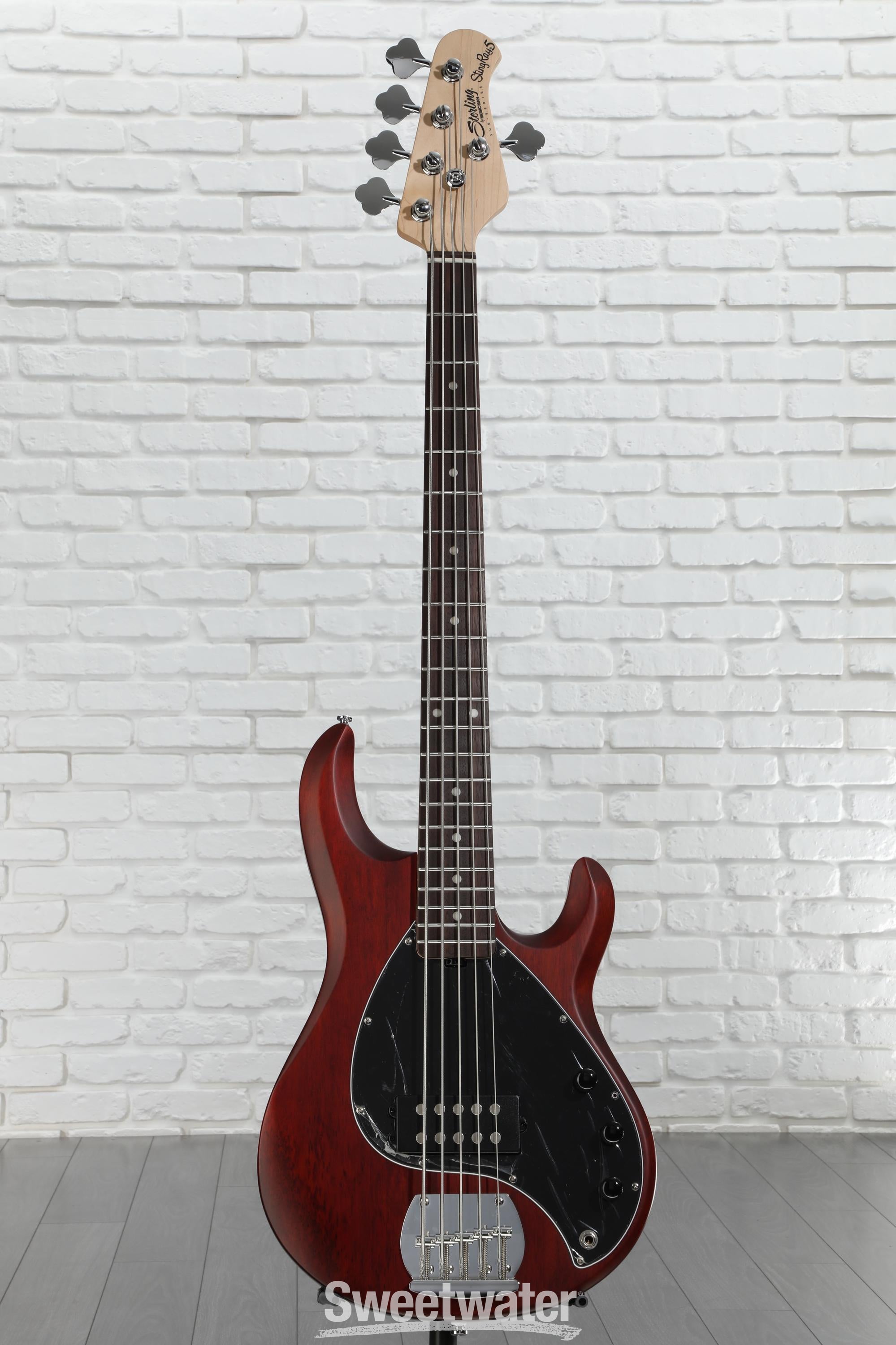 Sterling By Music Man StingRay RAY5 Bass Guitar - Walnut