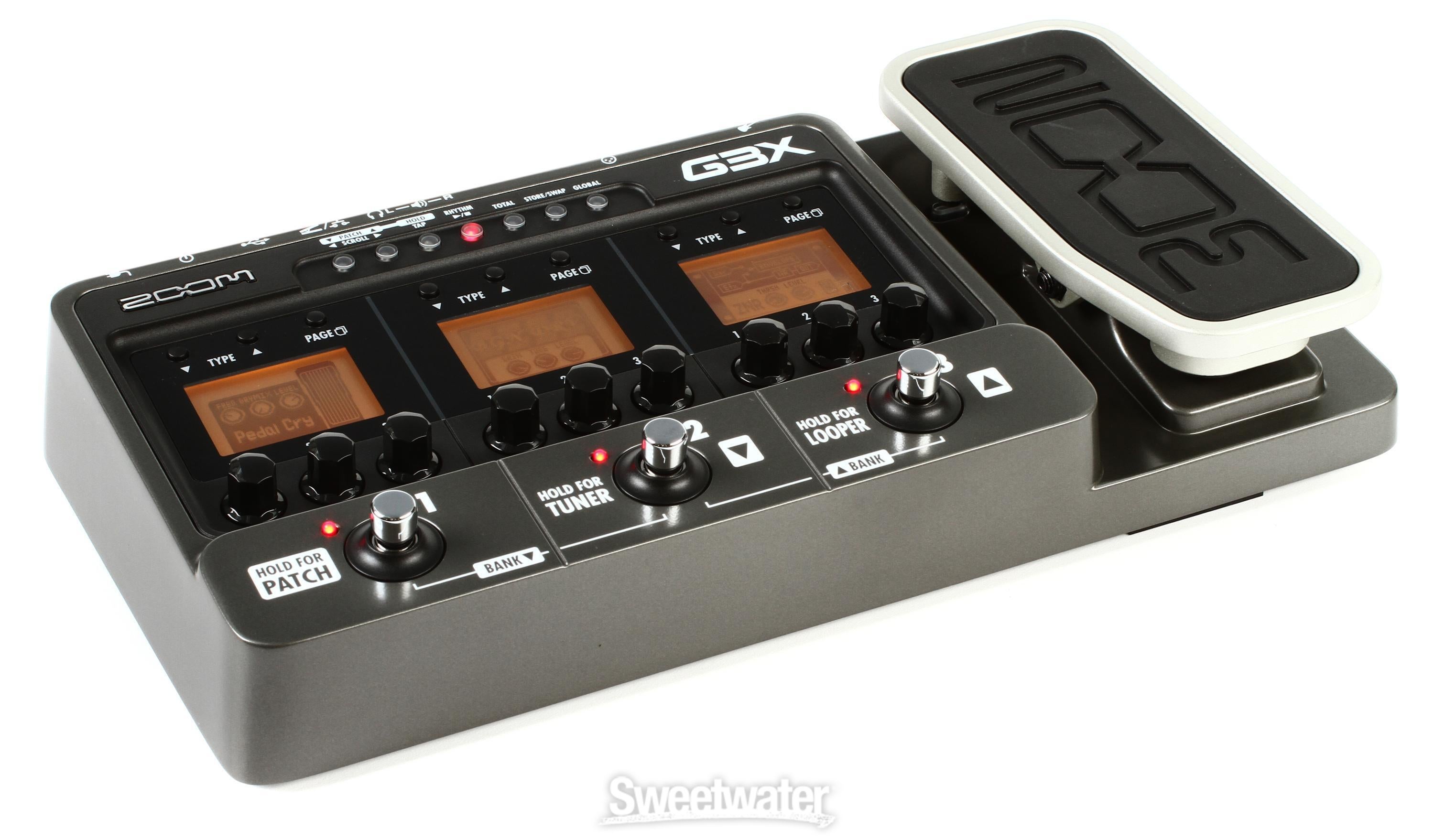 Zoom G3X Multi Effects Pedal with USB and Expression Pedal 