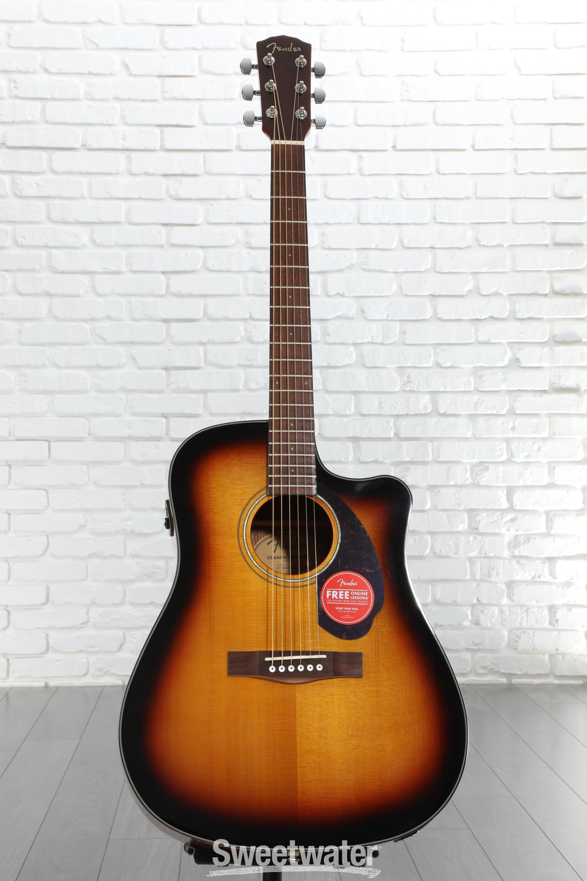 Fender CD-140SCE Dreadnought Acoustic-Electric Guitar - Sunburst