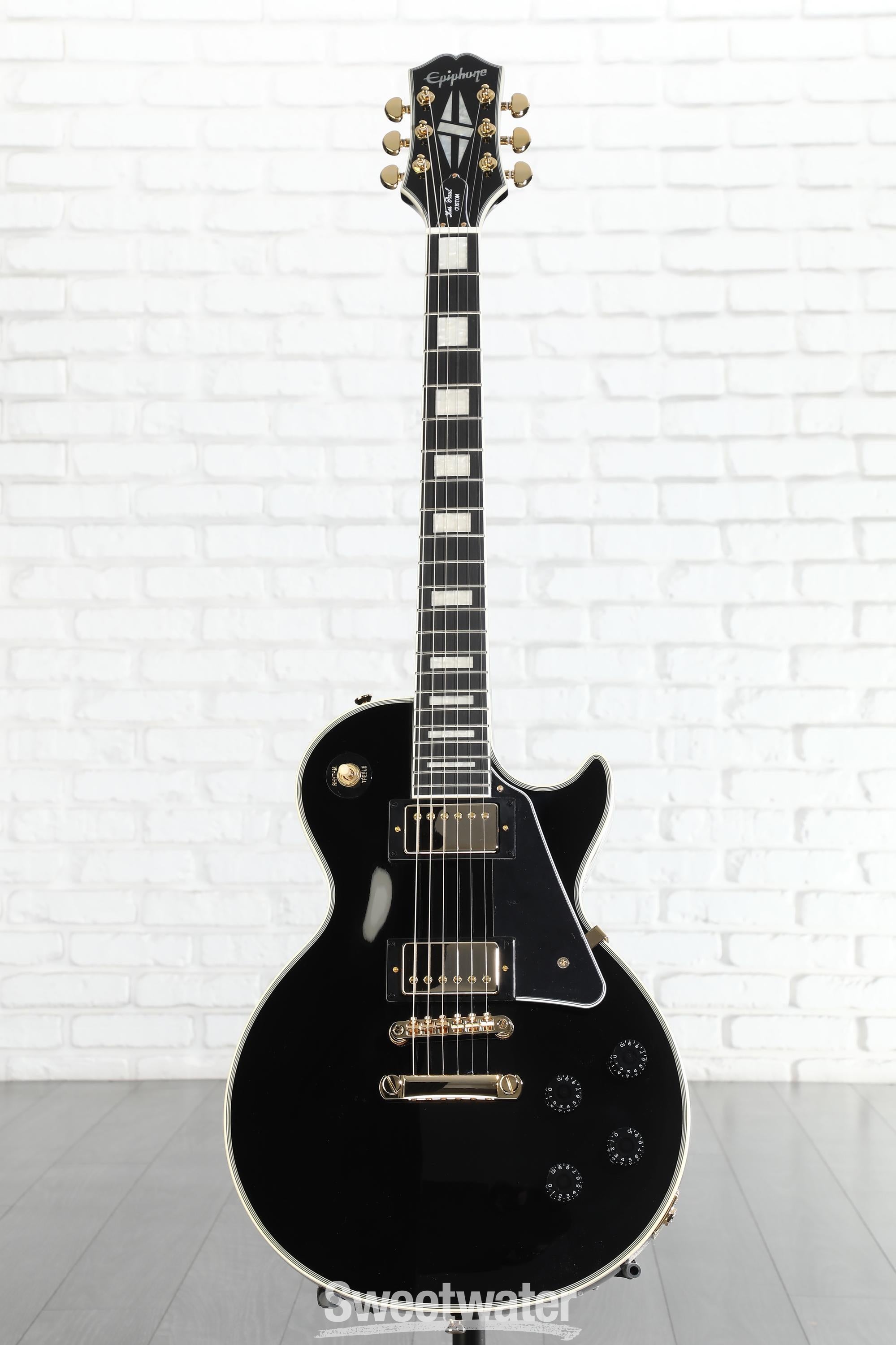 Epiphone Les Paul Custom Electric Guitar - Ebony | Sweetwater