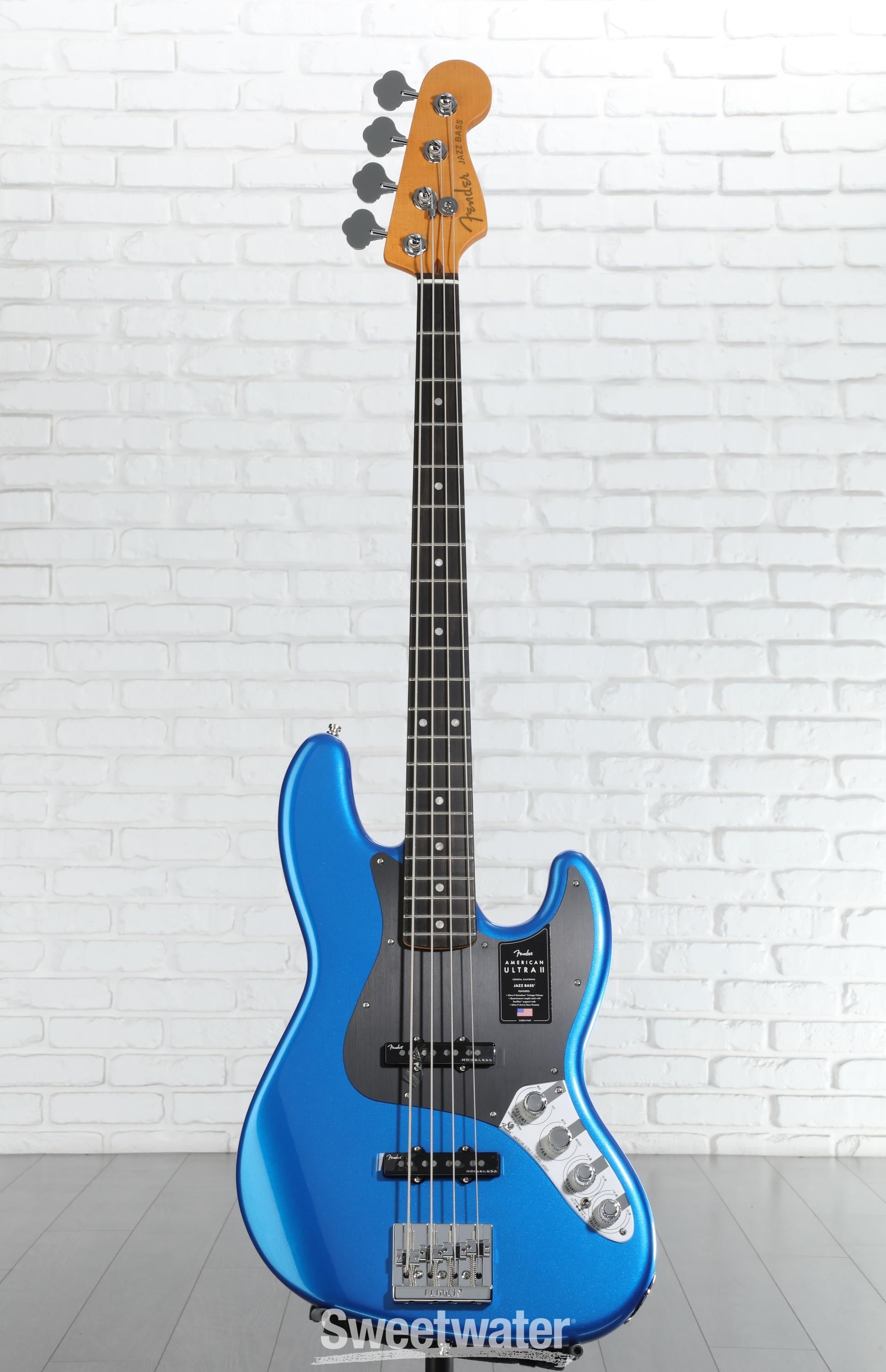 Fender American Ultra II Jazz Bass - Noble Blue, Ebony Fingerboard