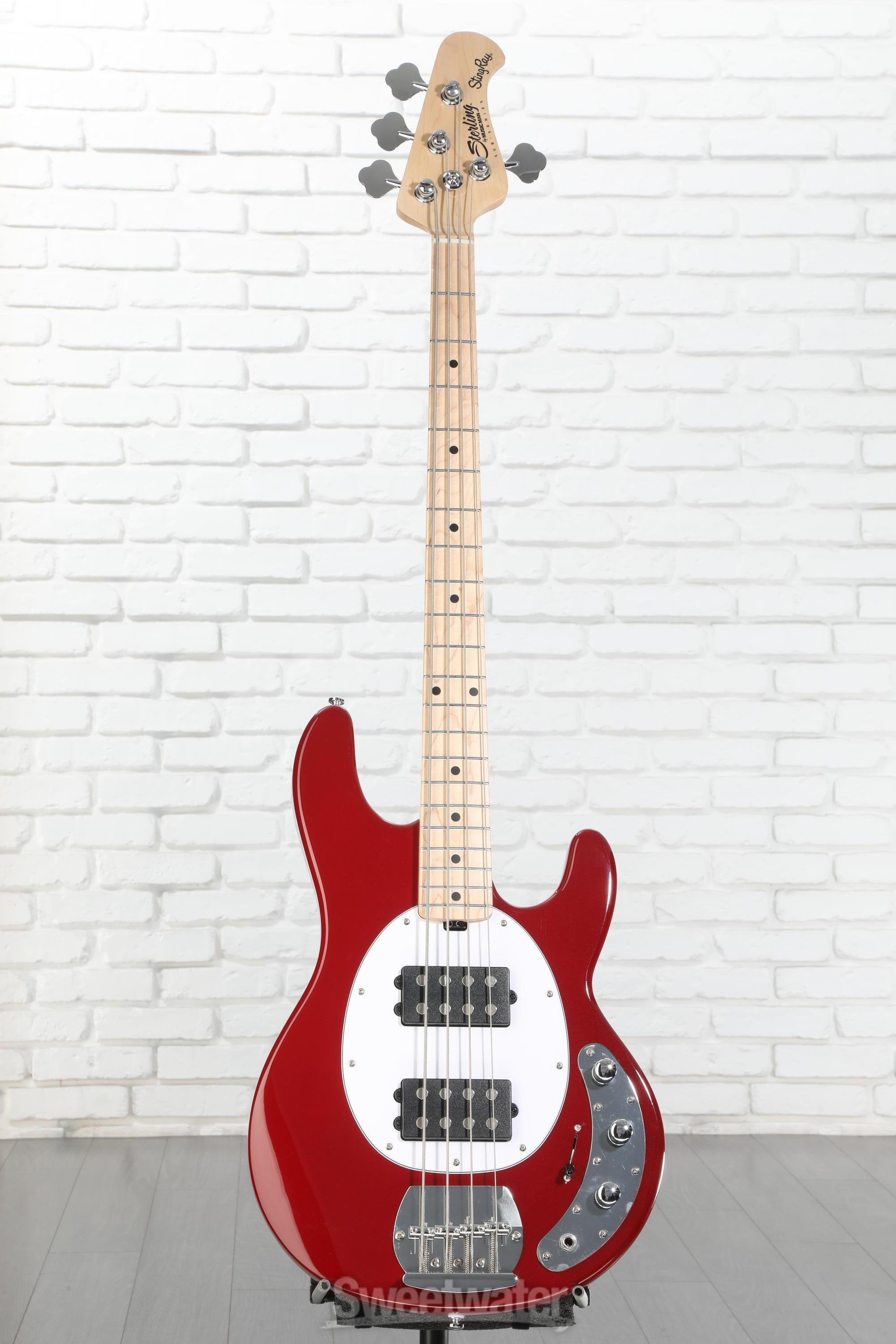Sterling By Music Man StingRay RAY4HH Bass Guitar - Candy Apple Red