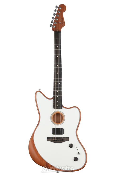 Fender American Acoustasonic Jazzmaster Acoustic-electric Guitar - Arctic  White