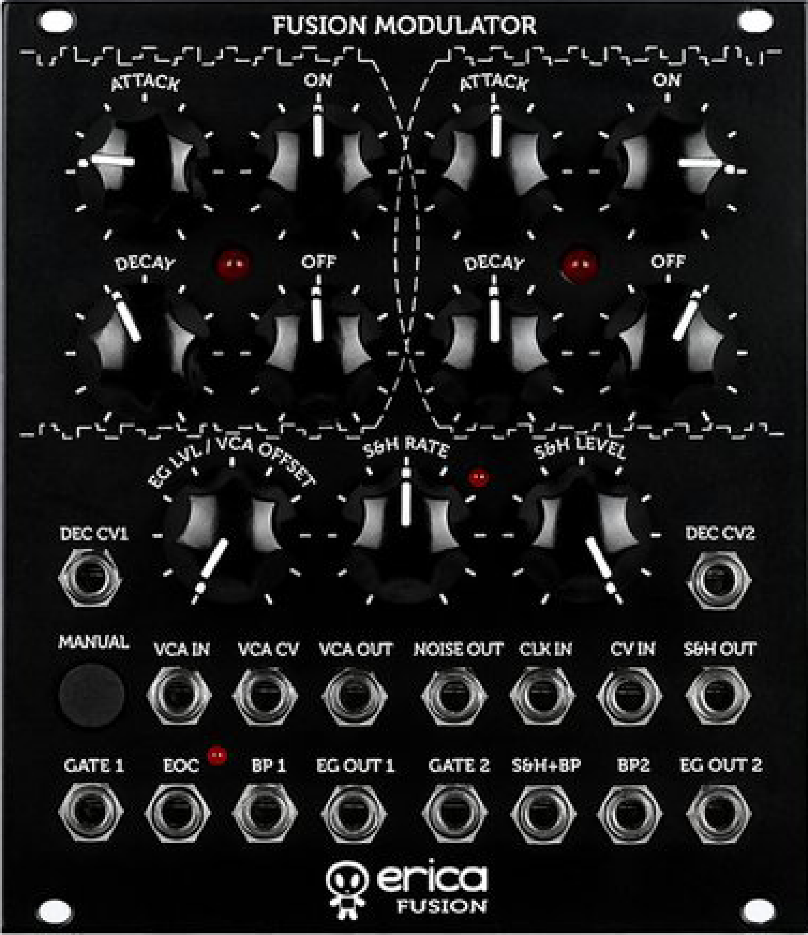 Photo of Erica Synths Fusion Modulator Analogue Modulation Source Eurorack Module