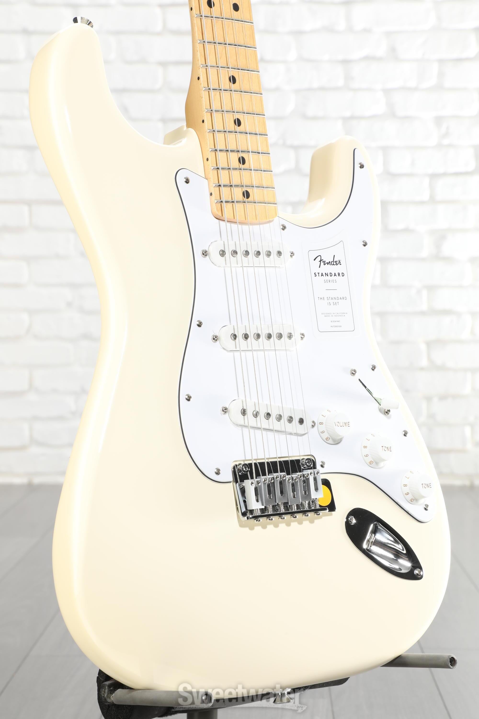Photo of Fender Standard Stratocaster Electric Guitar - Olympic White