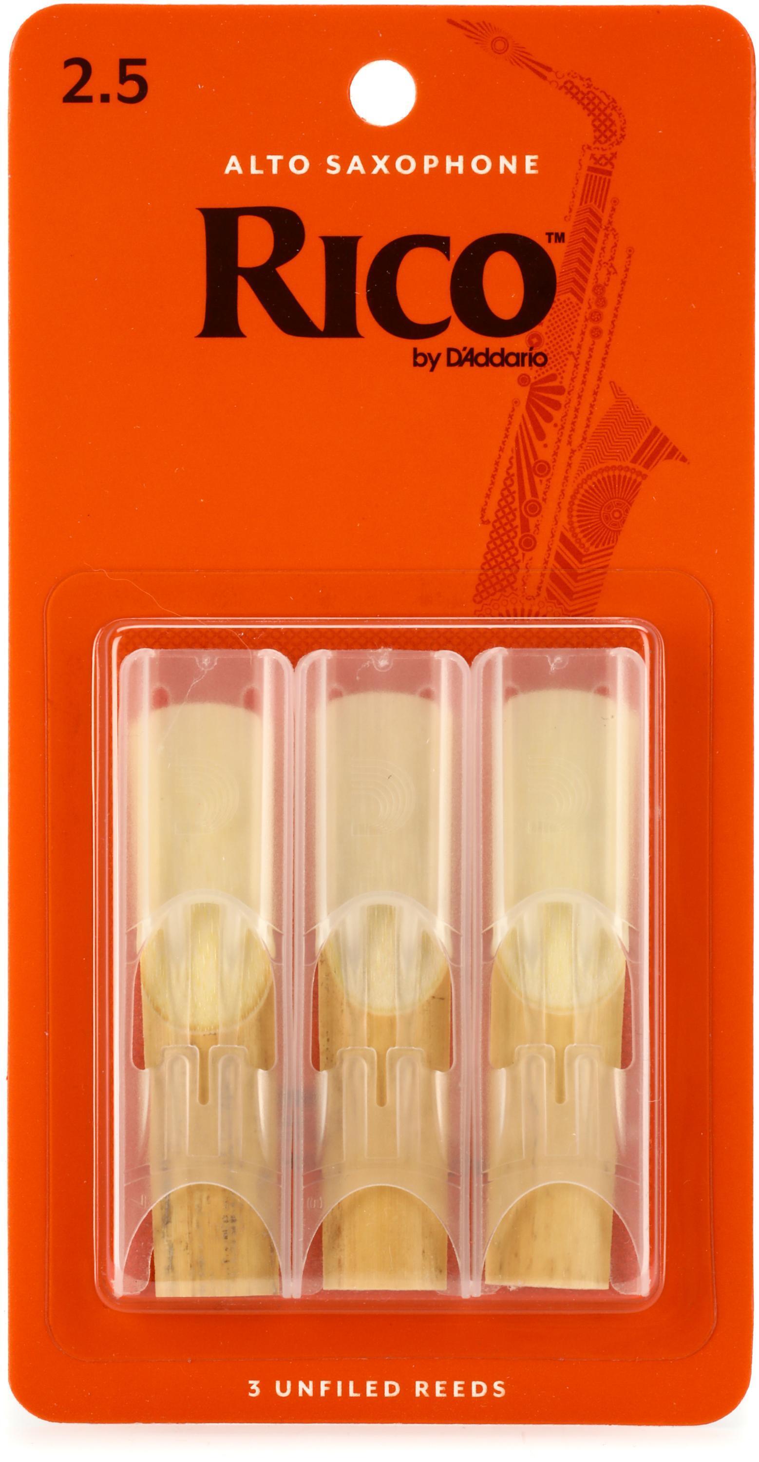 Photo of D'Addario Rico Alto Saxophone Reeds - 2.5 (3-pack)
