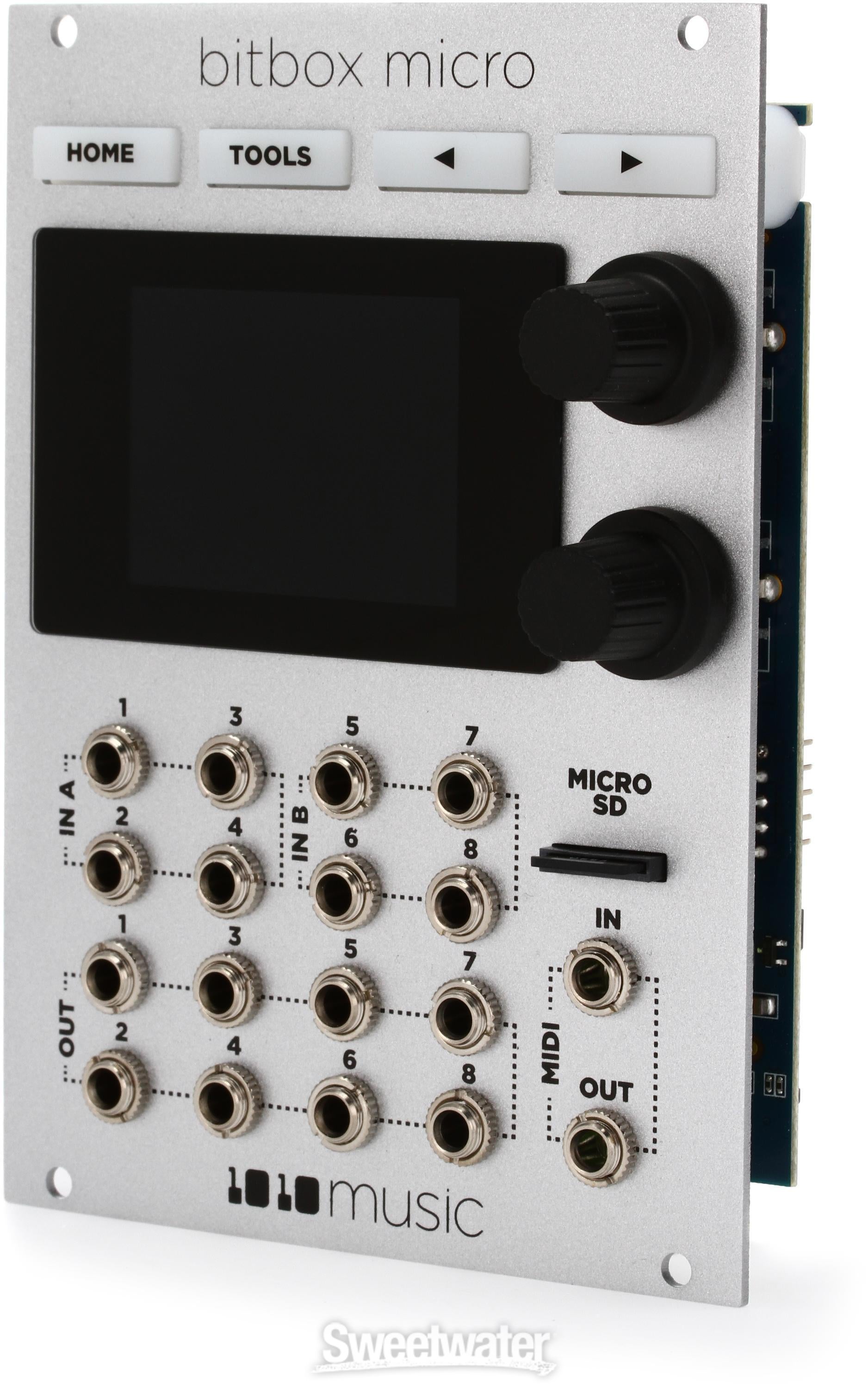 1010music Bitbox Micro Eurorack Compact Sampler with Touchscreen - White