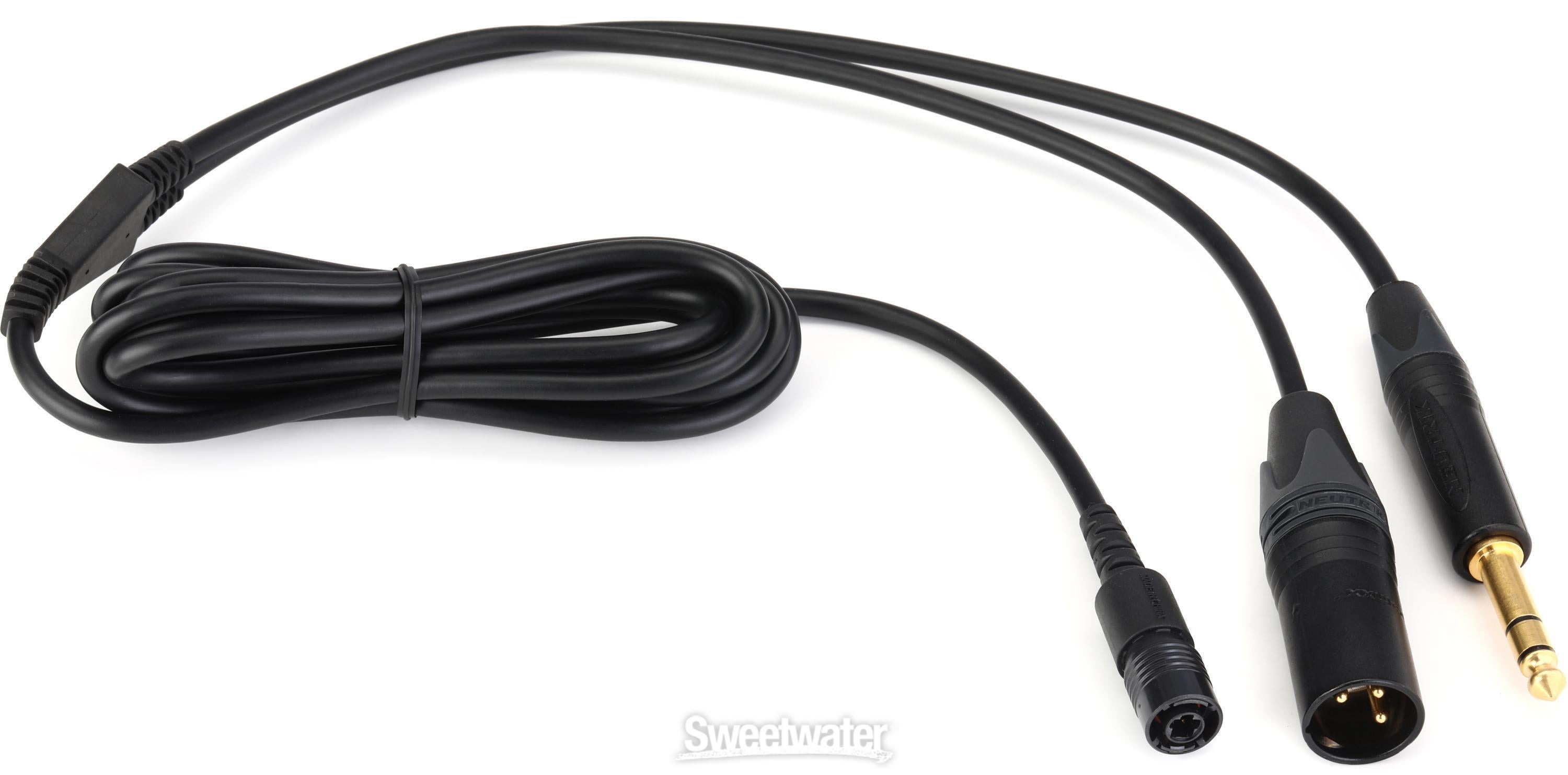Shure BCASCA-NXLR3QI XLR and 1/4-inch Male Cable for BRH50M/440M