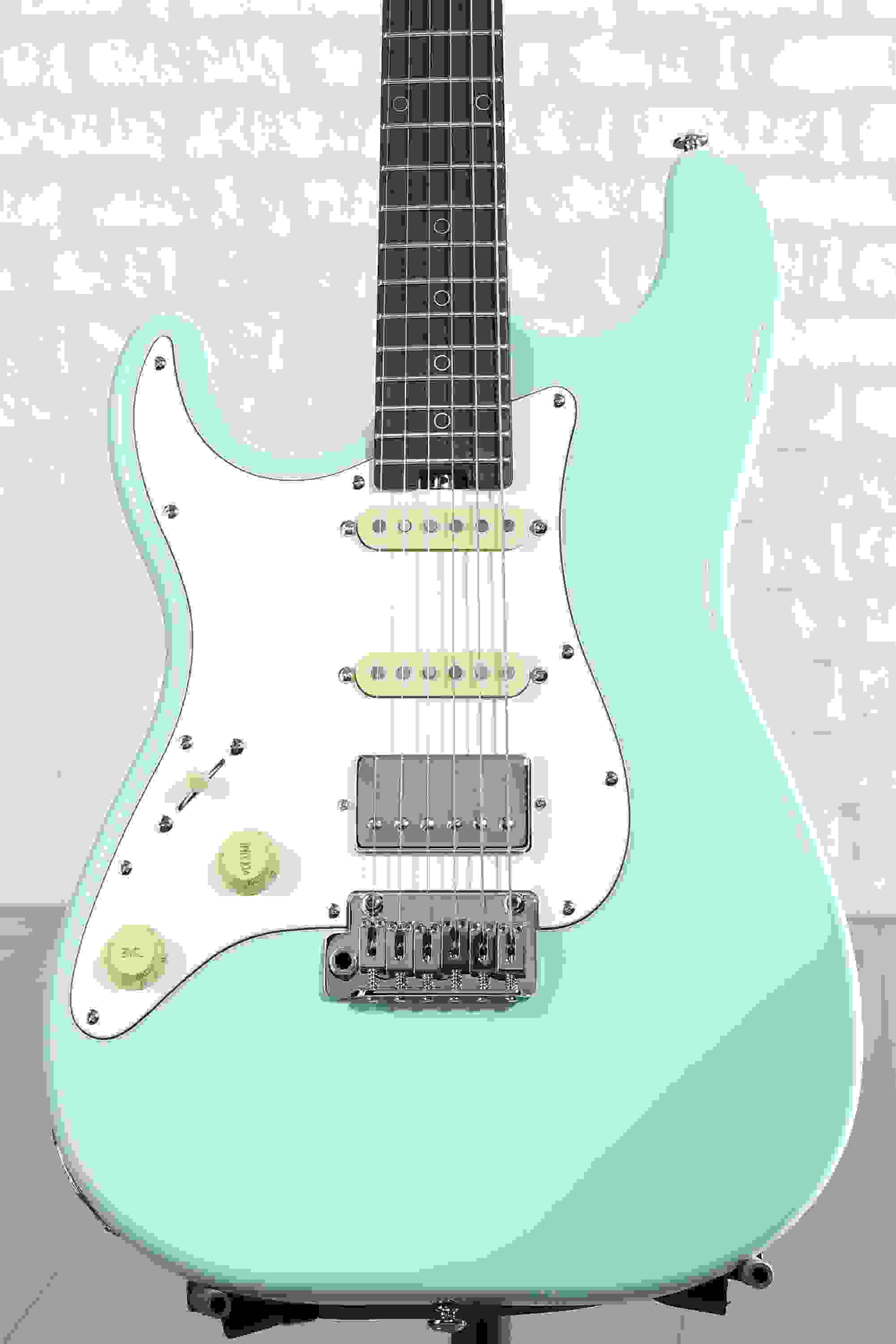 Schecter Nick Johnston Traditional HSS Left-handed Electric Guitar - Atomic Green