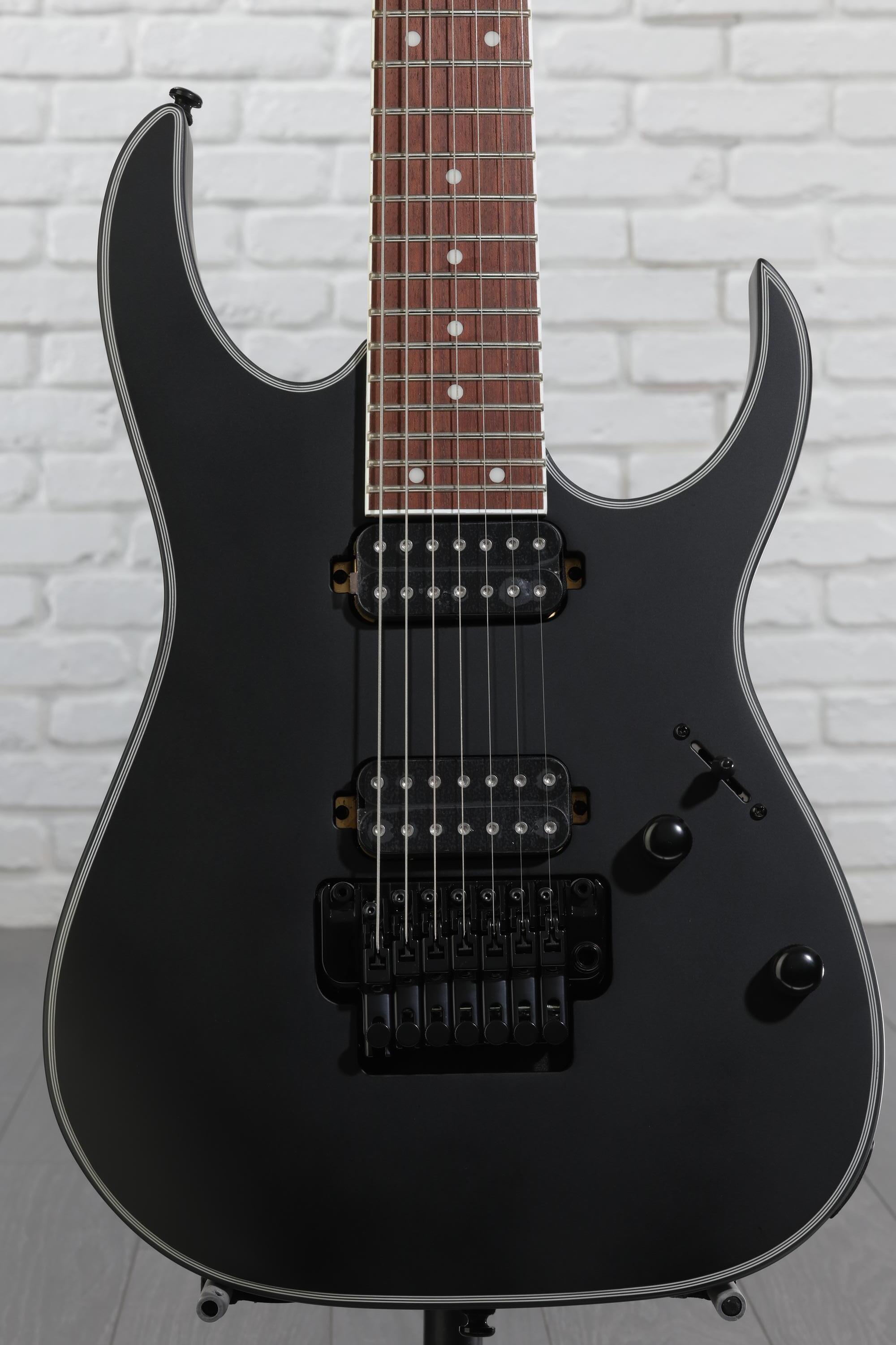 Ibanez RG7420EX 7-string Electric Guitar - Black Flat | Sweetwater