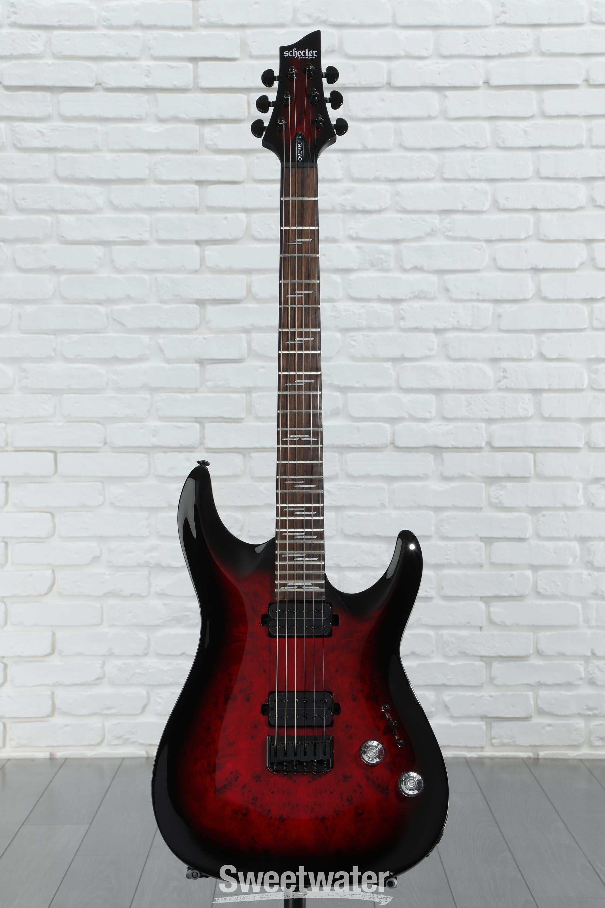 Schecter Omen Elite-6 Electric Guitar - Black Cherry Burst