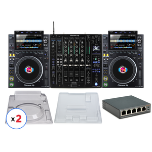 Pioneer DJ DJM-A9 4-channel DJ Mixer with Effects and Dual Pioneer DJ DJM-A9 4-channel DJ Mixer with Effects and Dual