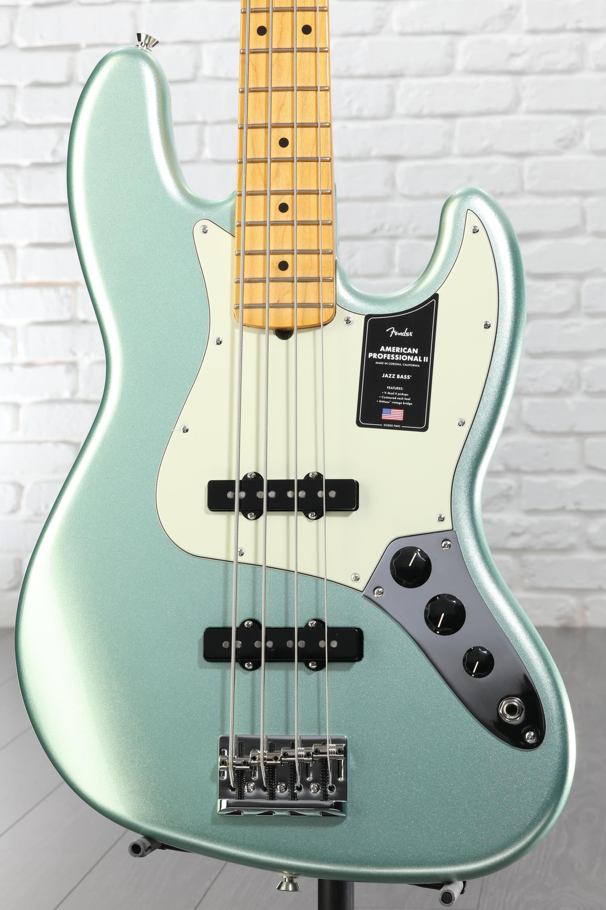 Fender American Professional II Jazz Bass - Mystic Surf Green with
