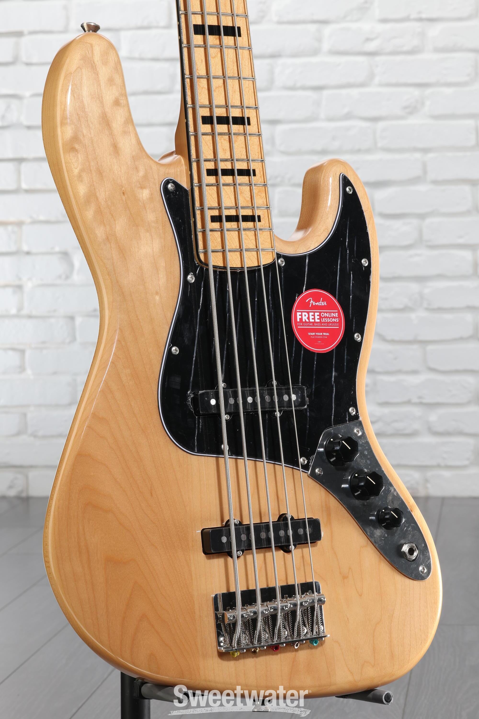 Squier Classic Vibe '70s Jazz Bass V - Natural with Maple
