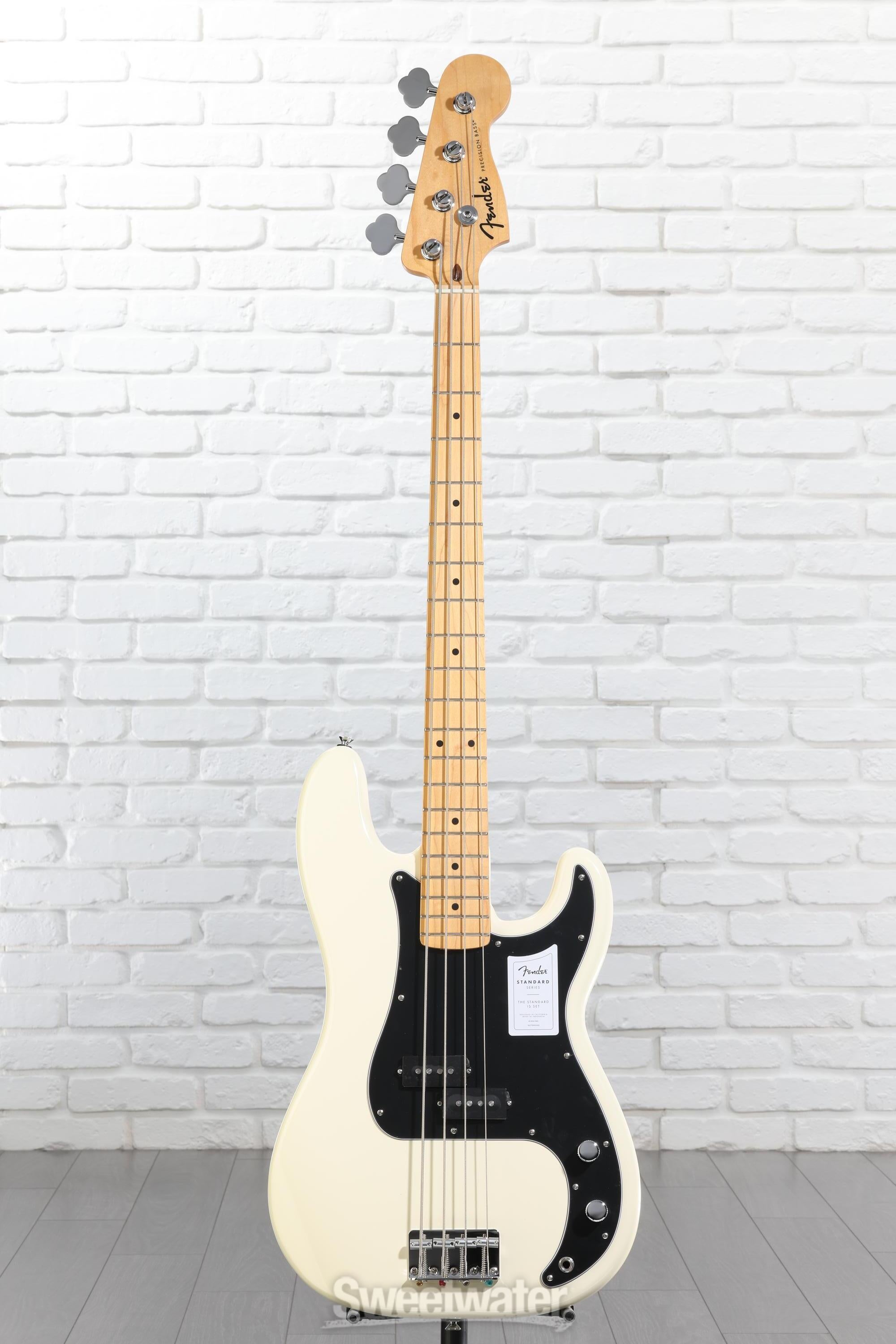 ベース Fender Standard Precision Bass Fender Standard Precision Bass (MN) - olympic white Solid
