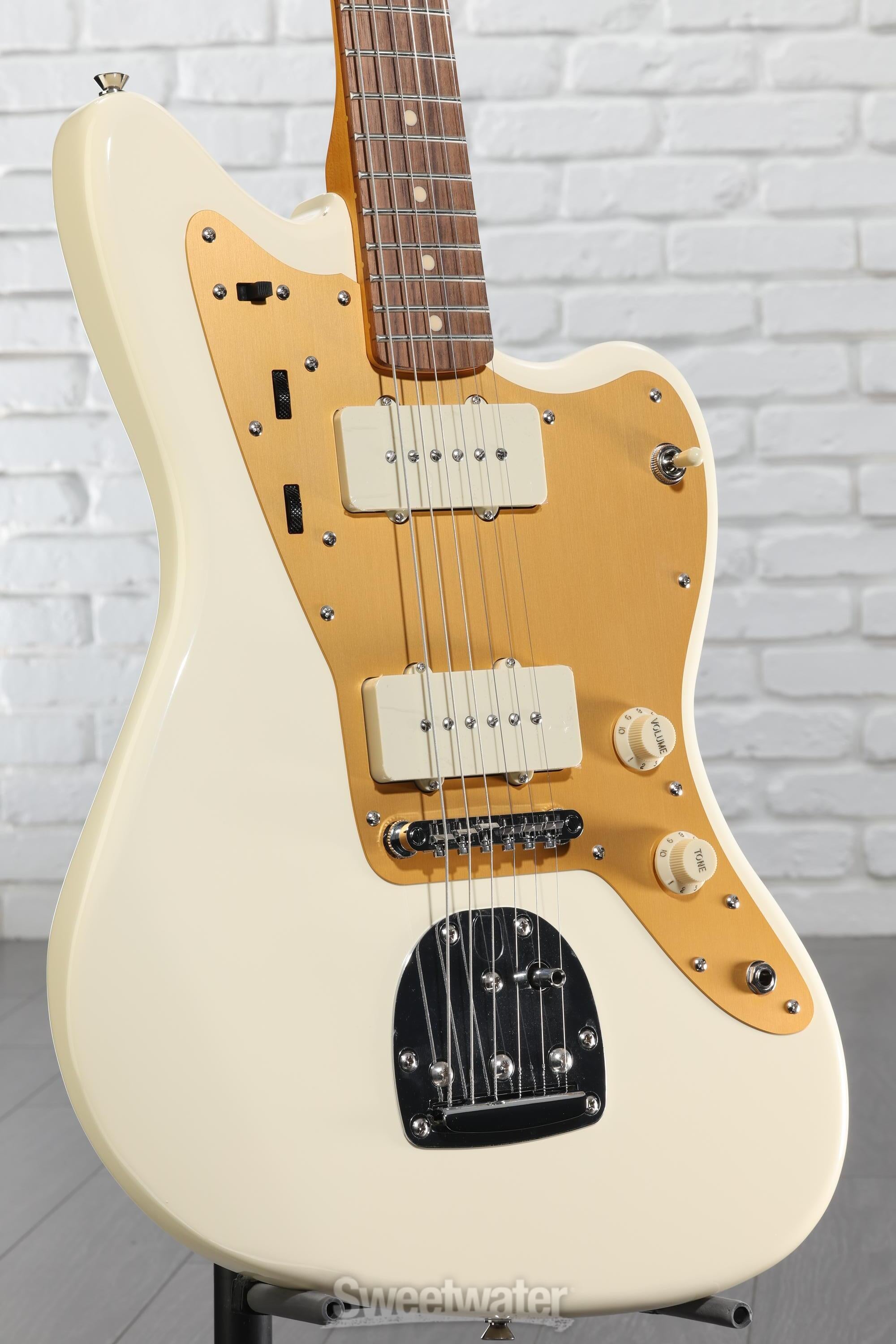 Squier J Mascis Signature Jazzmaster - Vintage White with Indian