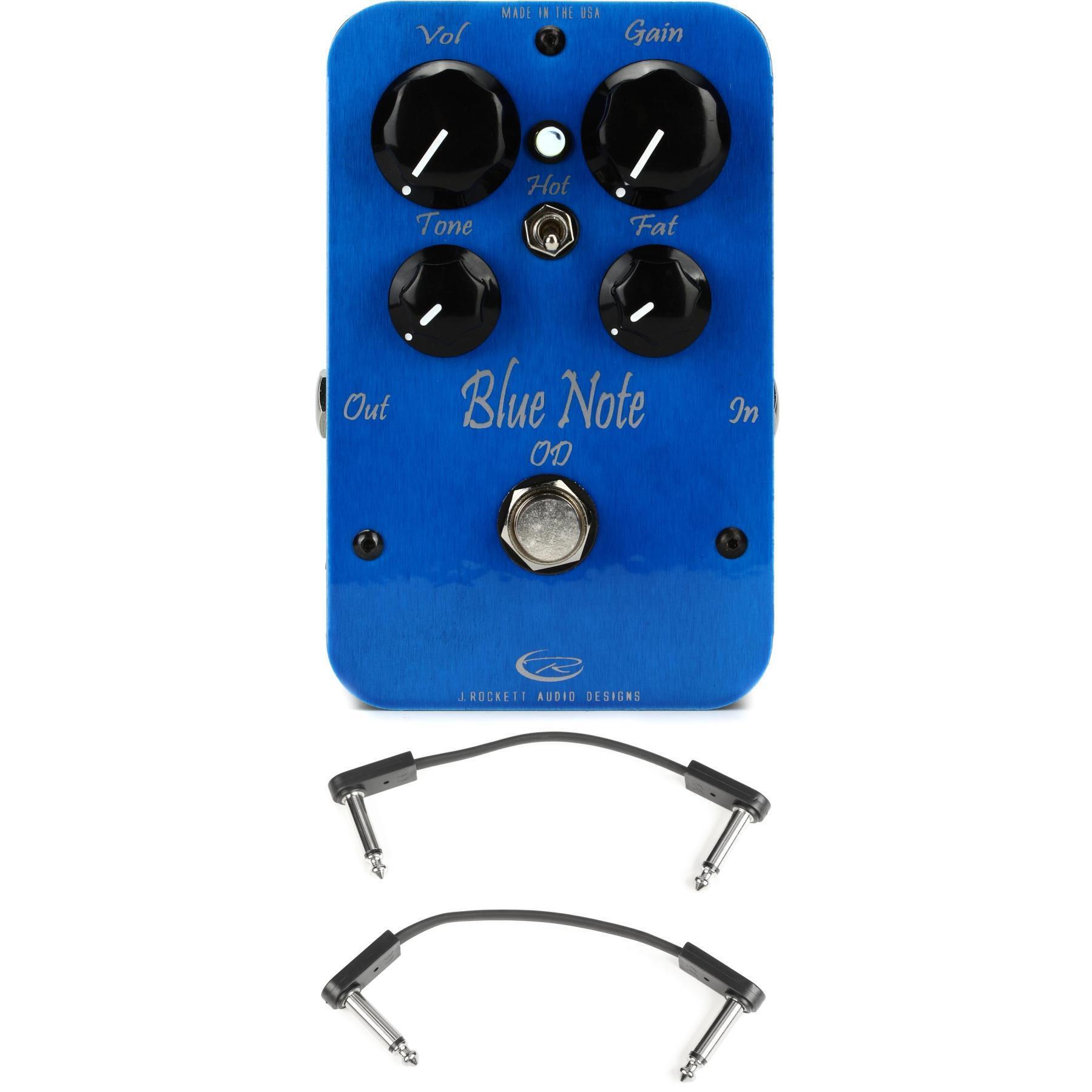 J. Rockett Audio Designs Blue Note OD (Pro Series) Boost/Overdrive Pedal  with EBS Patch Cables | Sweetwater