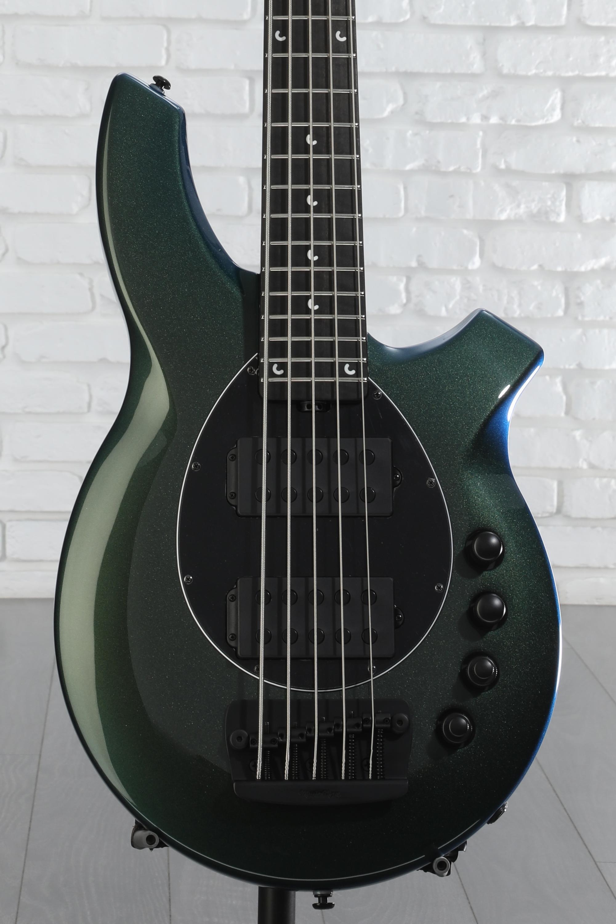 Ernie Ball Music Man Bongo 5 Bass Guitar - Emerald Iris