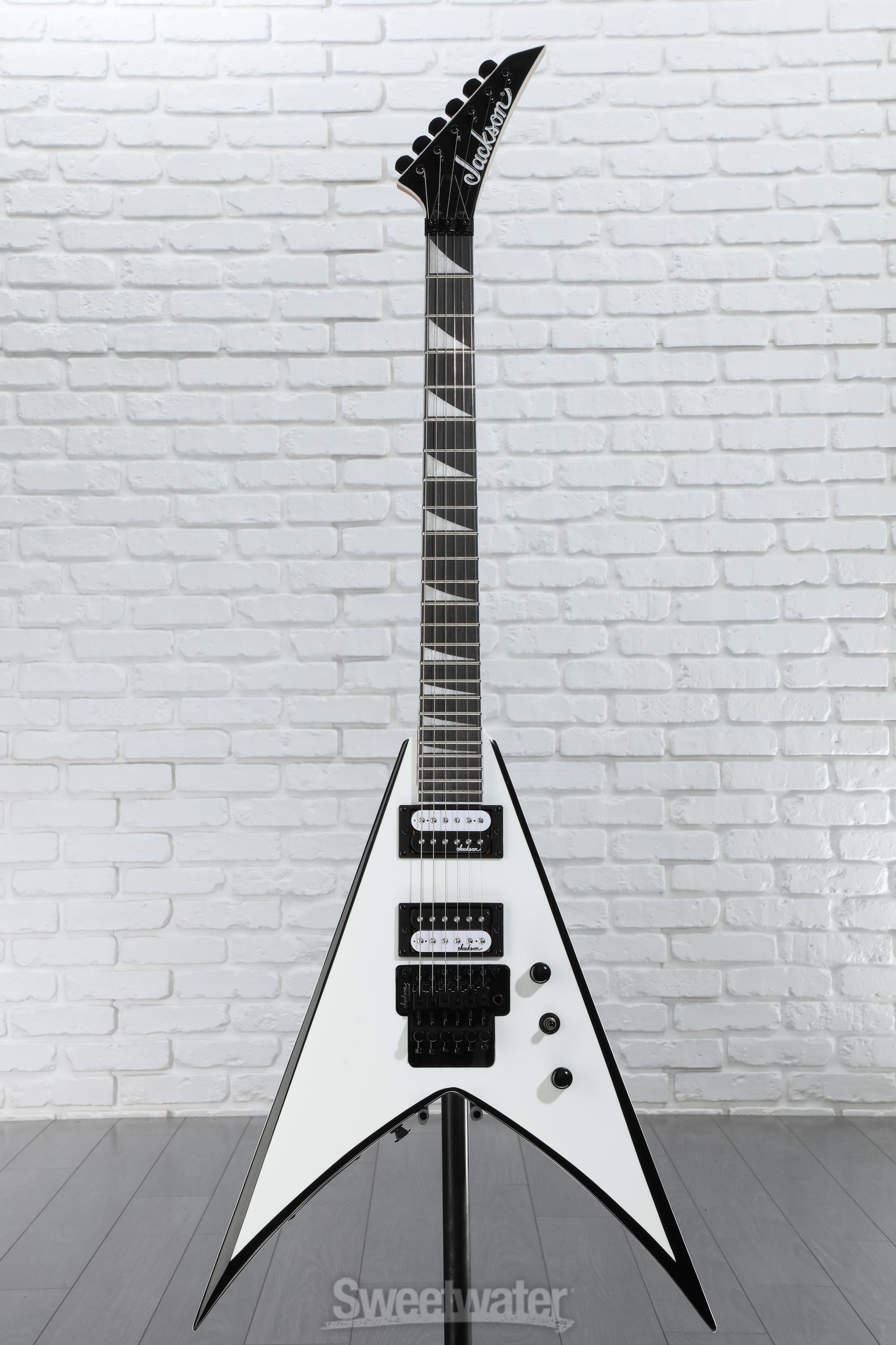 Jackson JS Series King V JS32 - White with Black Bevels