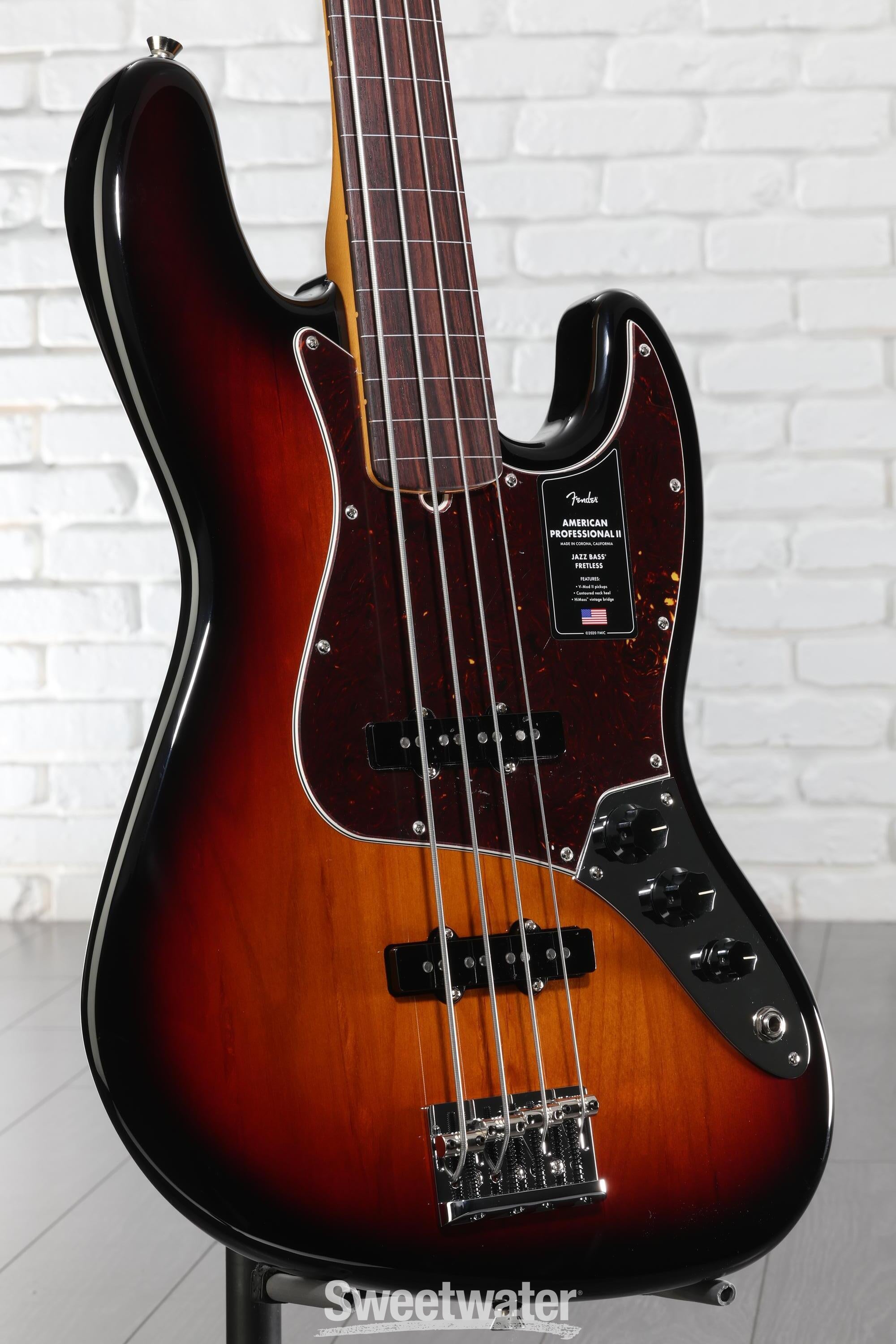 Fender American Professional II Jazz Bass Fretless - 3 Color