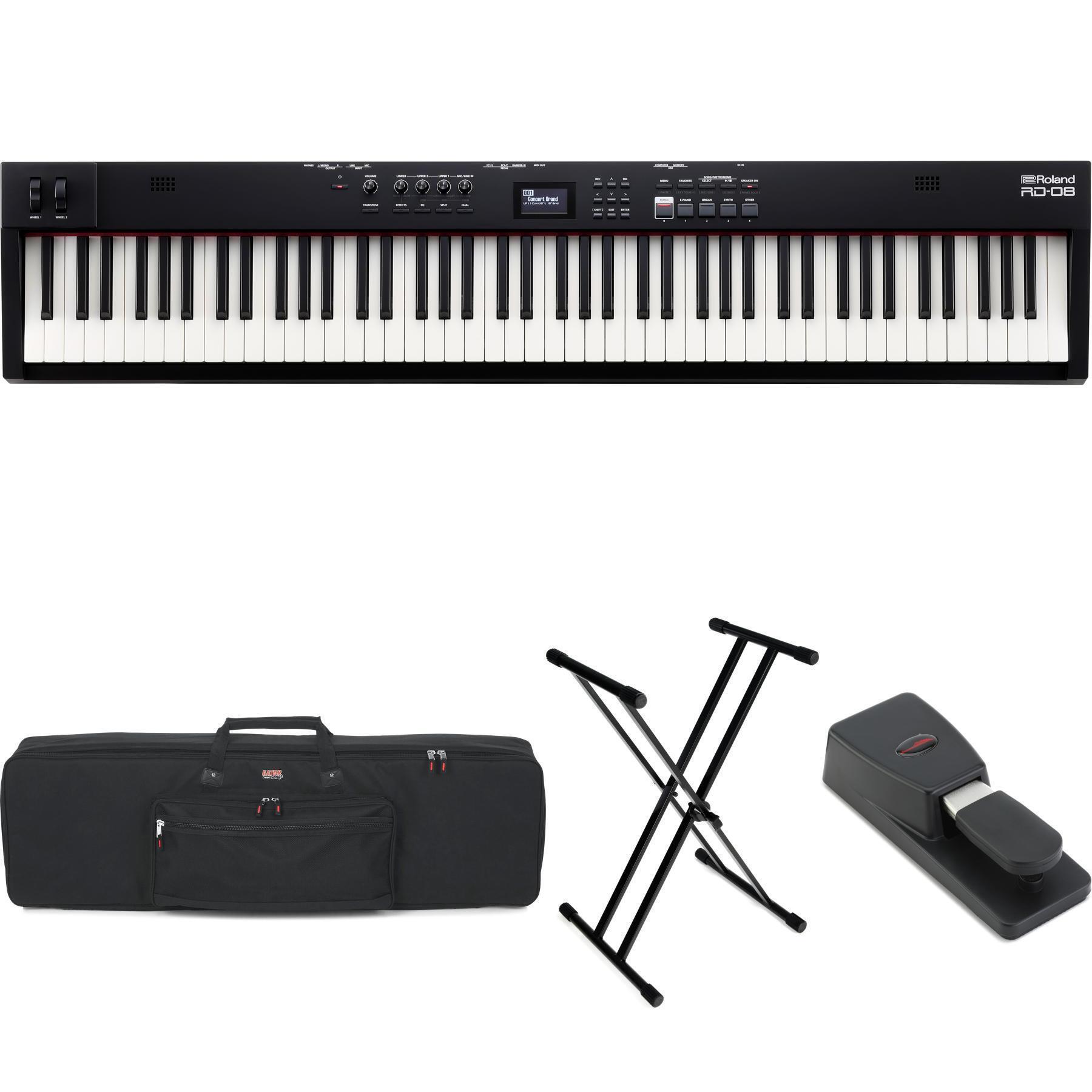 Roland RD-08 88-key Digital Stage Piano Stage Bundle