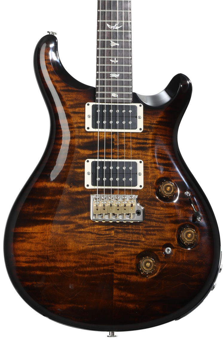 PRS Custom 24 Piezo Electric Guitar - Black Gold Wraparound Burst