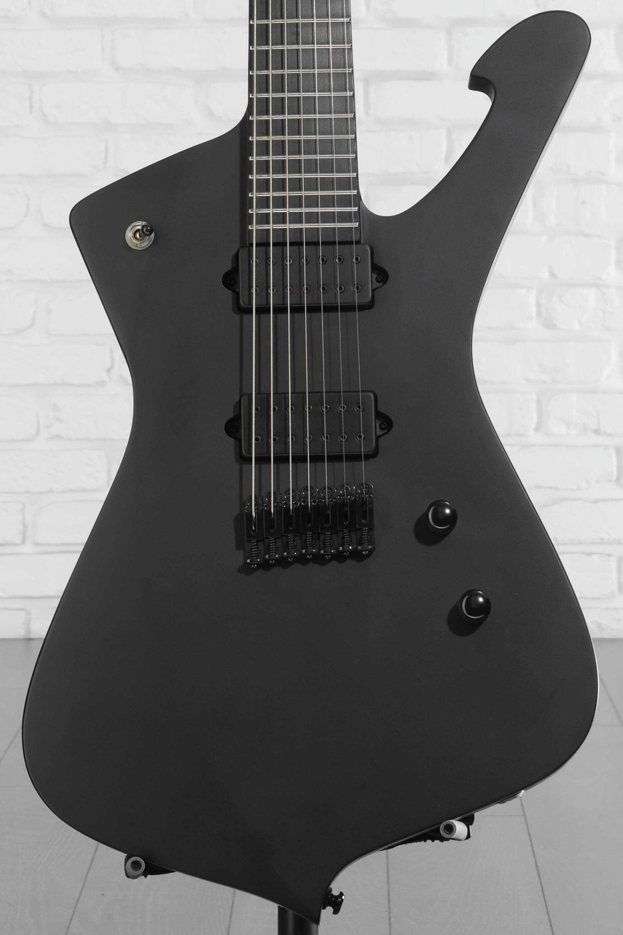 Ibanez Iron Label Iceman 7-string - Black Flat