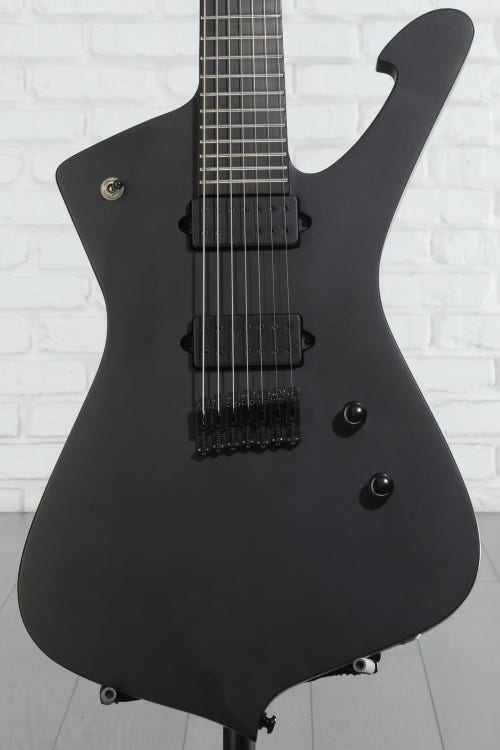Ibanez Iron Label Iceman 7-string - Black Flat