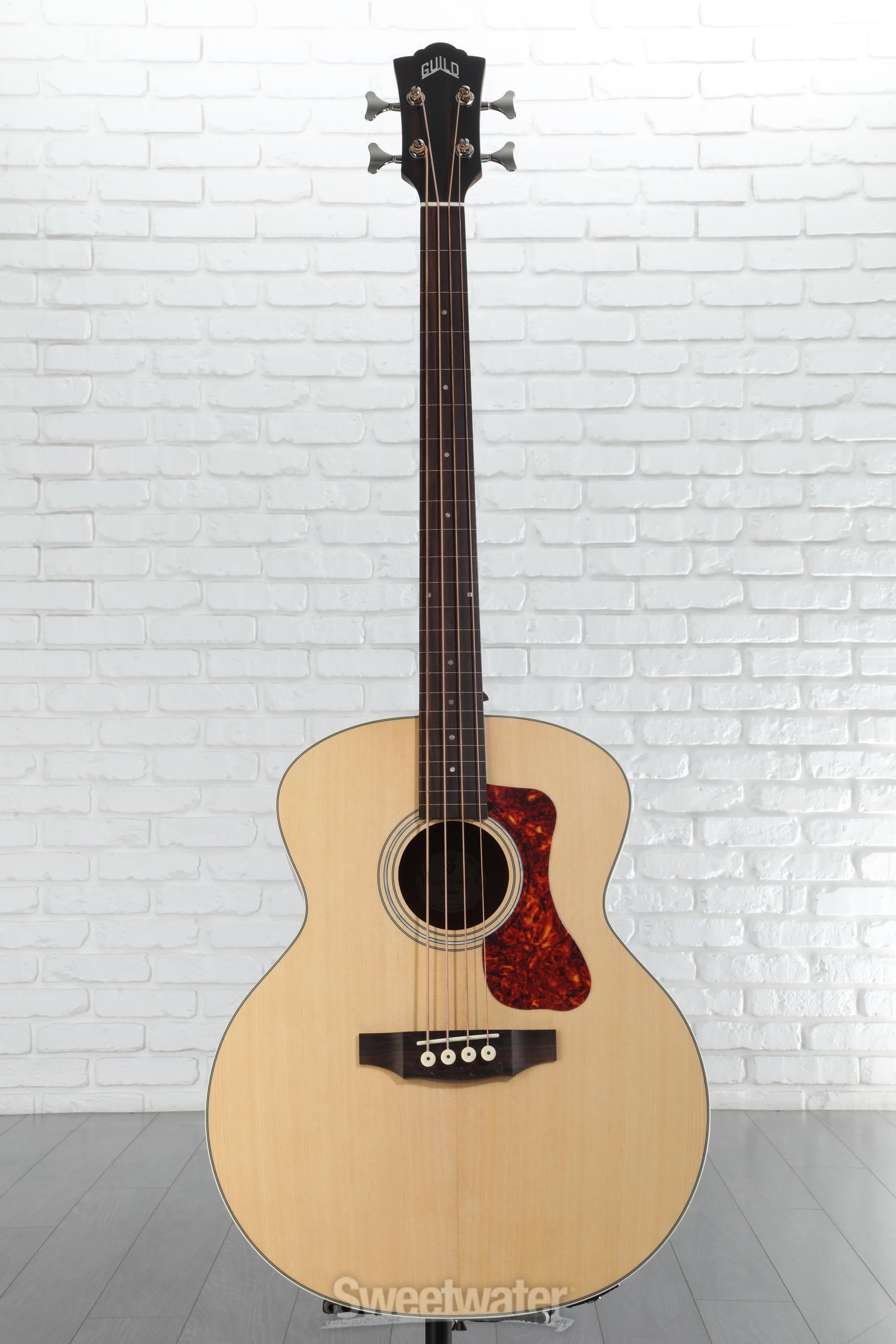 ベース Guild / B-240EF FRETLESS NATURAL Guild B-240EF Fretless Concert Acoustic-electric Bass Guitar