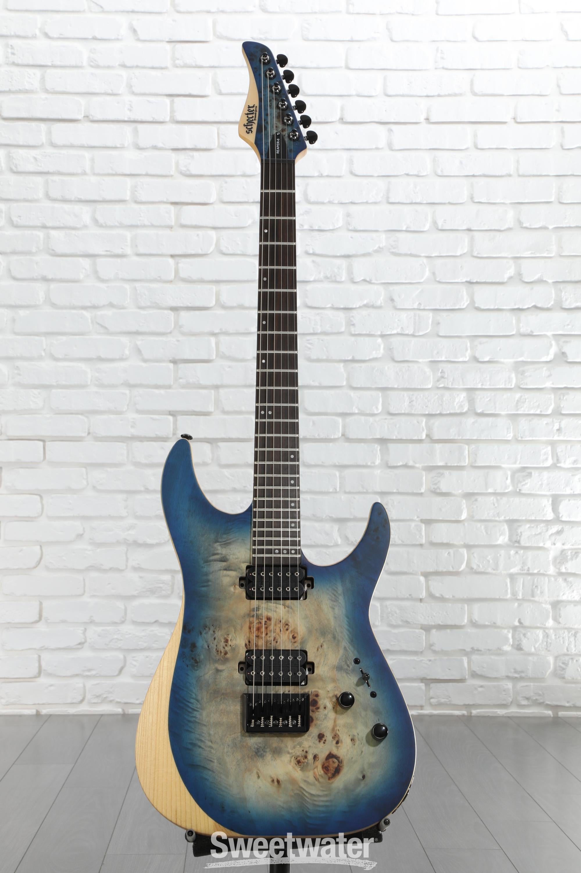 ギター Schecter Reaper-6 - Satin Sky Burst Schecter Reaper-6 Electric Guitar - Satin Sky Burst | Sweetwater