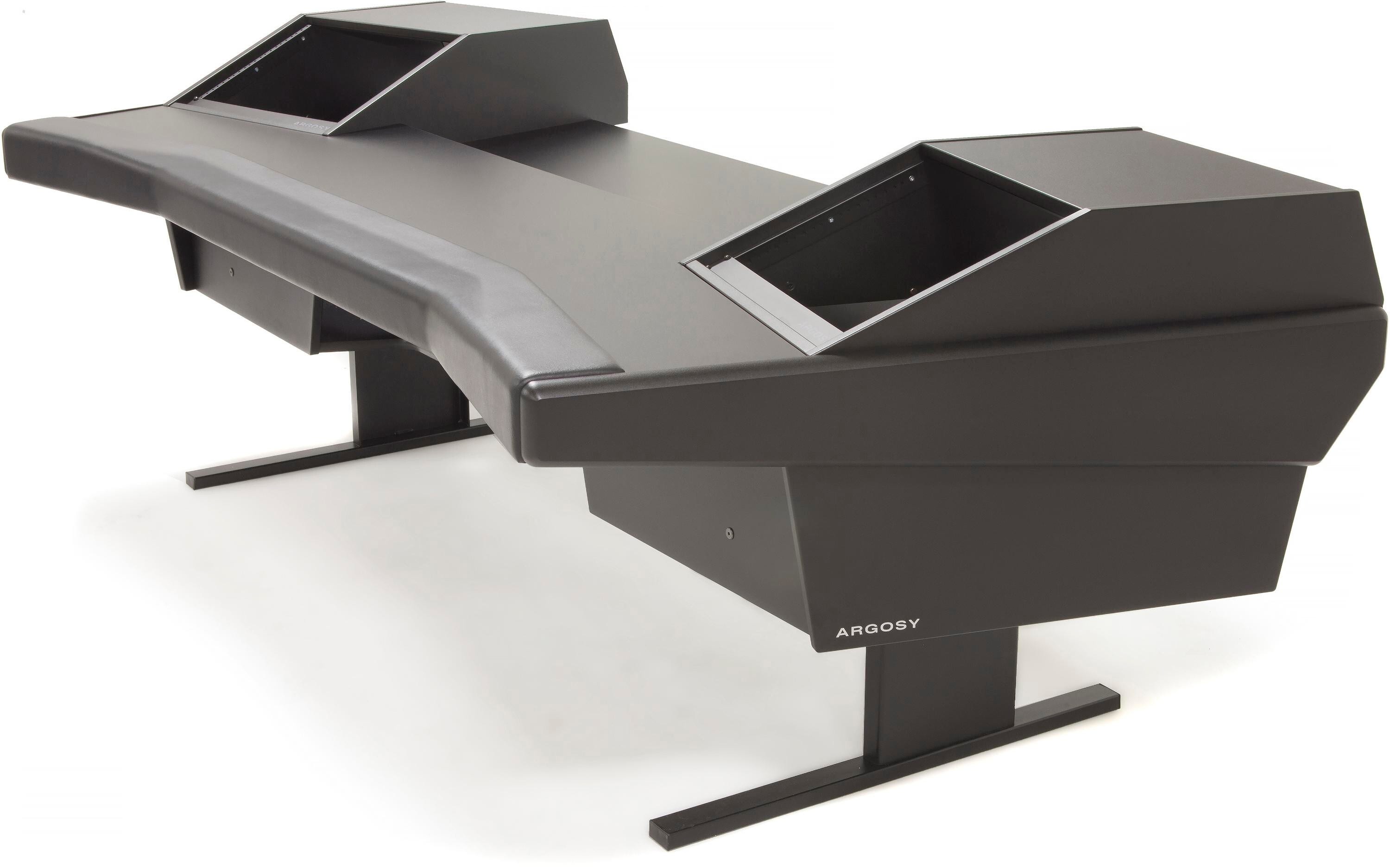 Argosy Dual15L Studio Workstation Desk with 803 Racks Black Trim