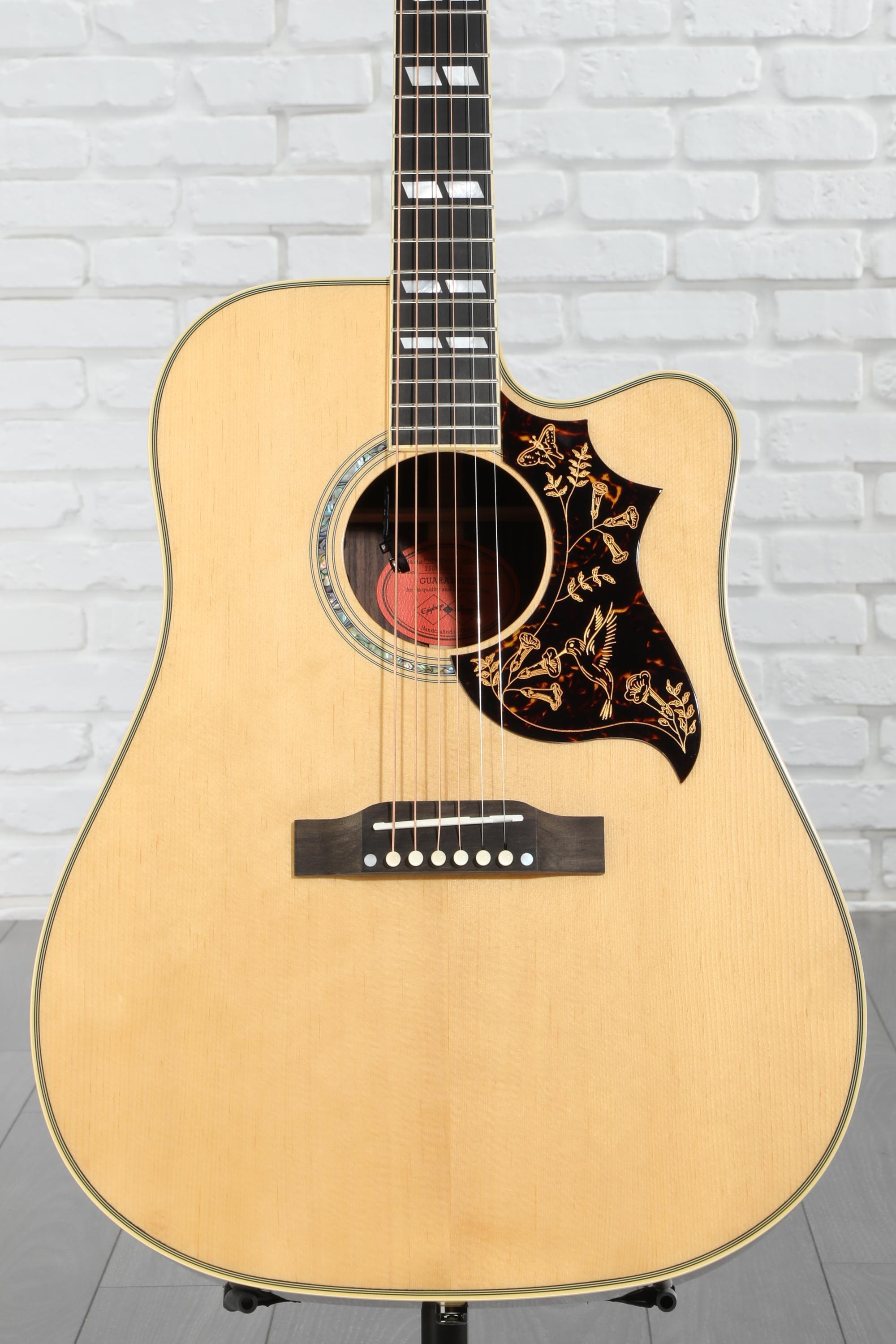 Epiphone Hummingbird Deluxe EC Acoustic-electric Guitar - Natural